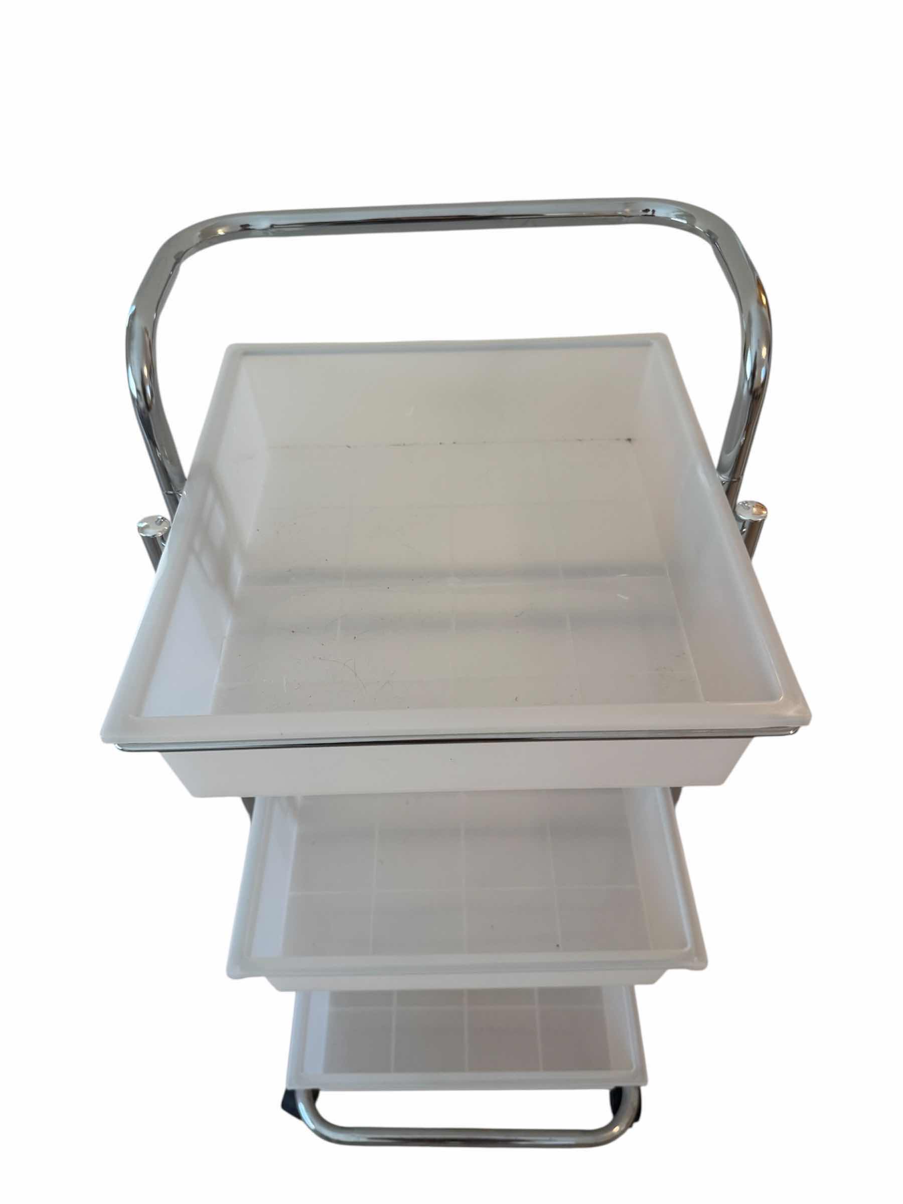 Photo 1 of 3-TIER ROLLING STORAGE CART

H37”