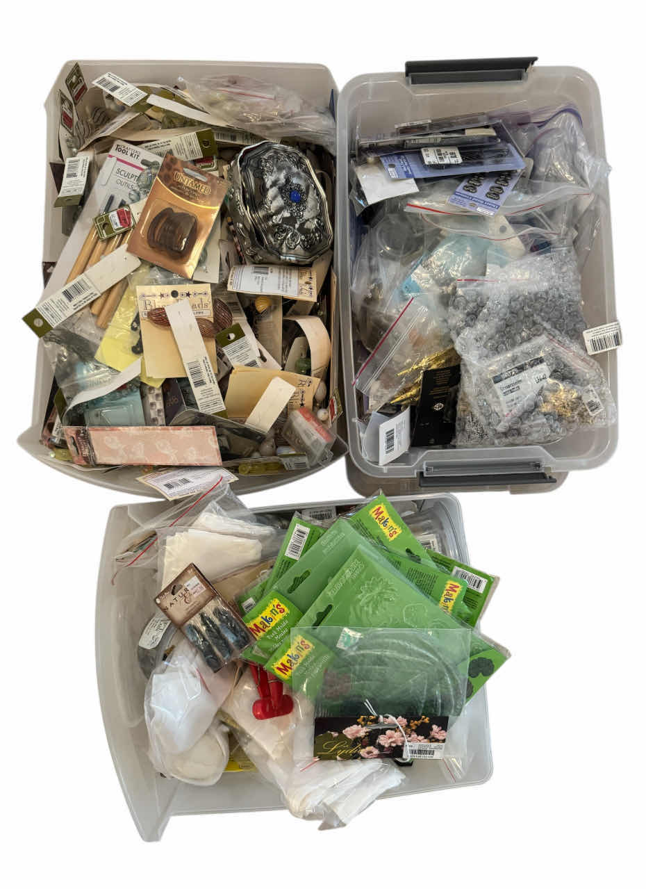 Photo 1 of ASSORTMENT OF CRAFTING SUPPLIES