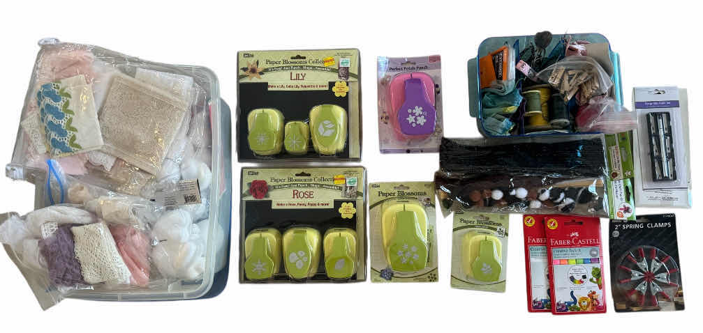 Photo 1 of ASSORTMENT OF CRAFTING SUPPLIES