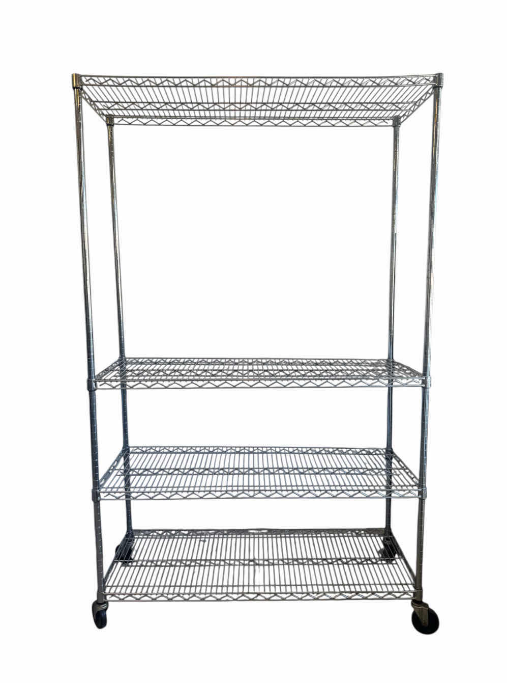 Photo 1 of 4- TIER ROLLING METAL SHELF

17.5” X 48” X H77”