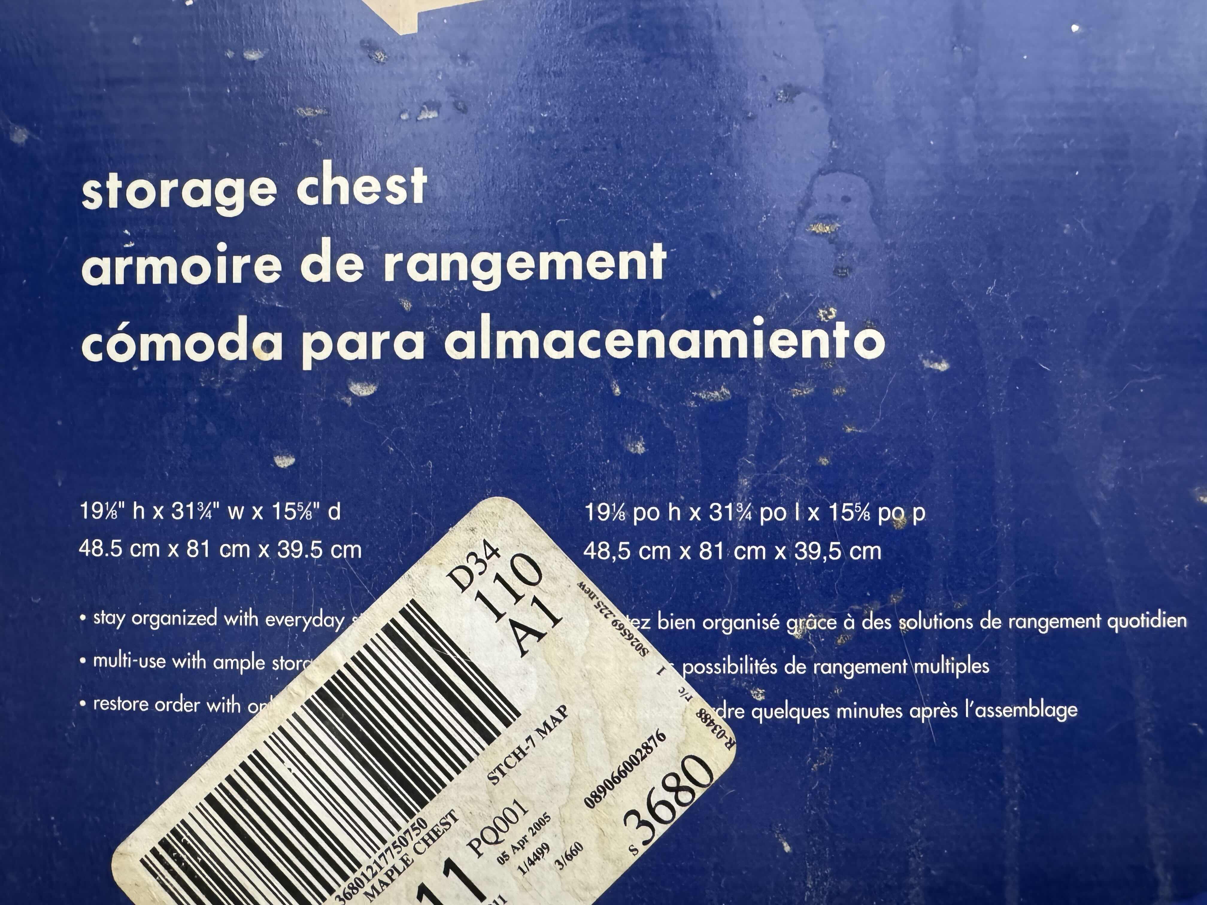 Photo 3 of WOODEN STORAGE CHEST BY STACK A SHELF