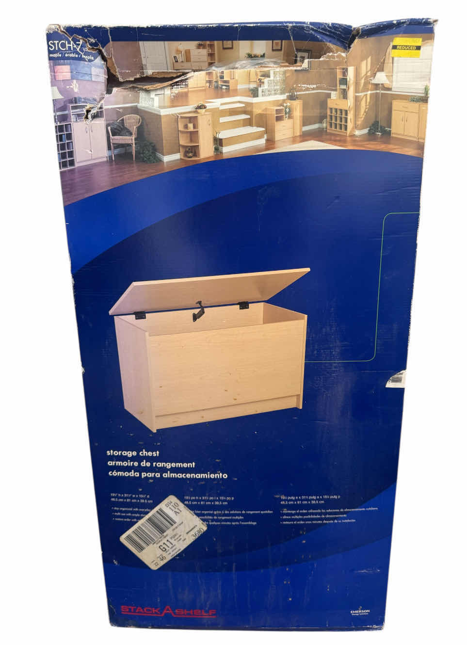 Photo 1 of WOODEN STORAGE CHEST BY STACK A SHELF