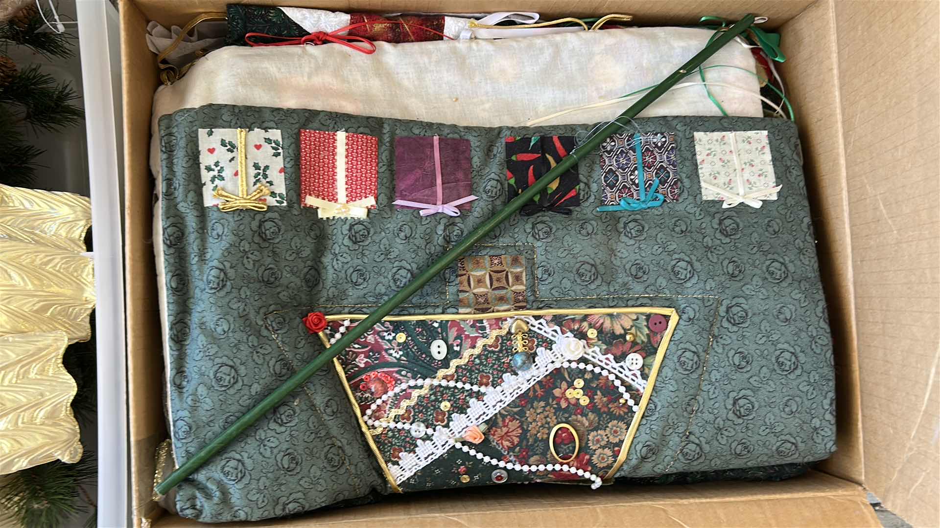 Photo 2 of 3- CONTAINERS OF HOLIDAY DECORATION