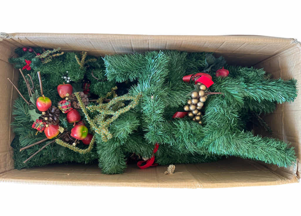 Photo 1 of 3- BOXES OF ASSORTED GARLAND