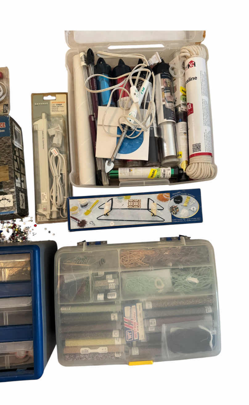 Photo 1 of ASSORTMENT OF CRAFTING SUPPLIES