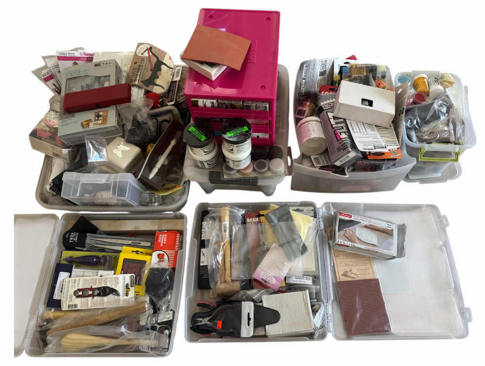 Photo 1 of ASSORTMENT OF CRAFTING SUPPLIES