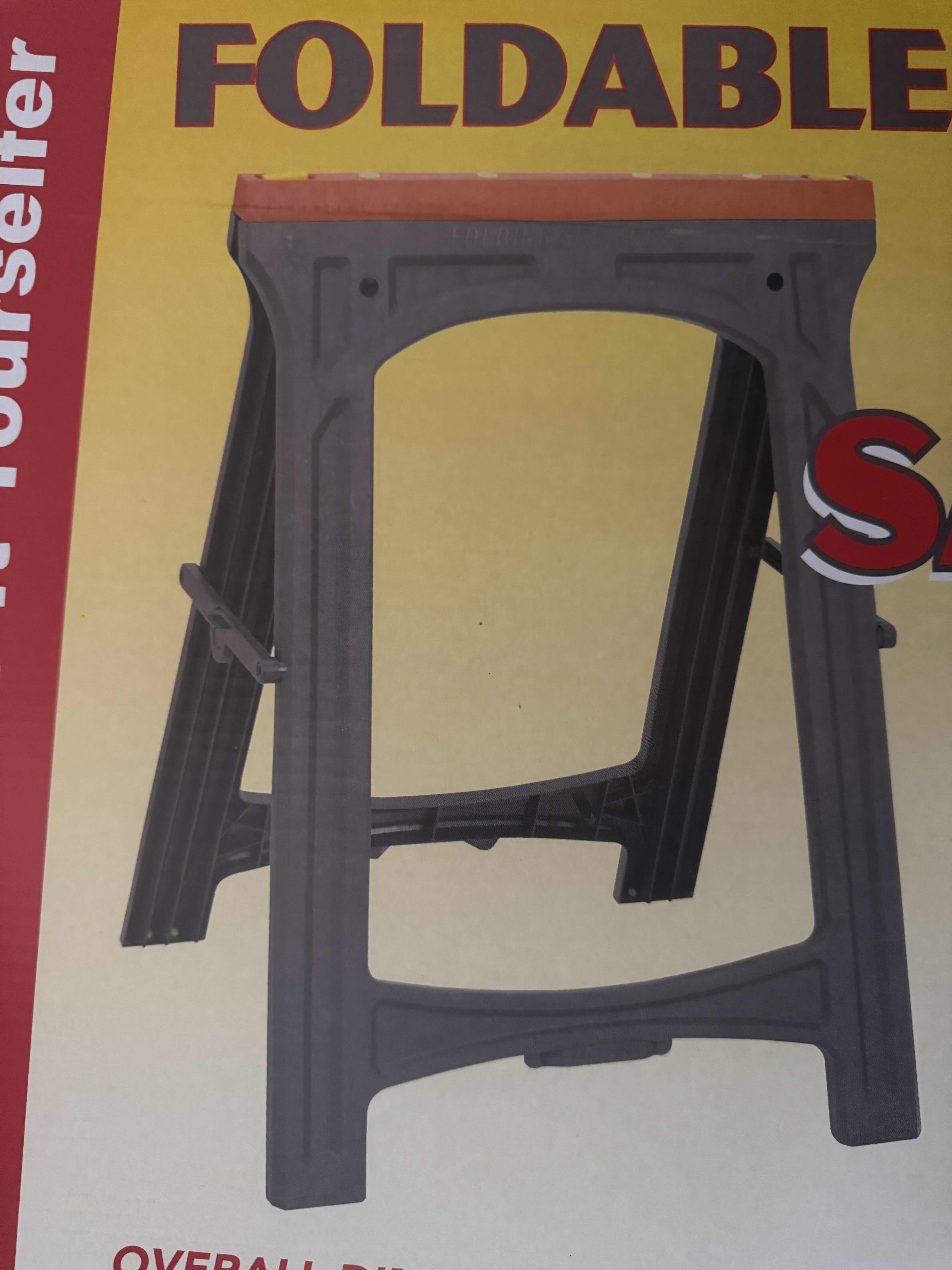 Photo 1 of FOLDABLE SAWHORSE LIGHTWEIGHT FOLDING ACTION, EASY STORAGE