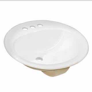 Photo 1 of NEW GLACIER BAY 19” VITREOUS CHINA WHITE FINISH DROP-IN BATHROOM SINK 462 268