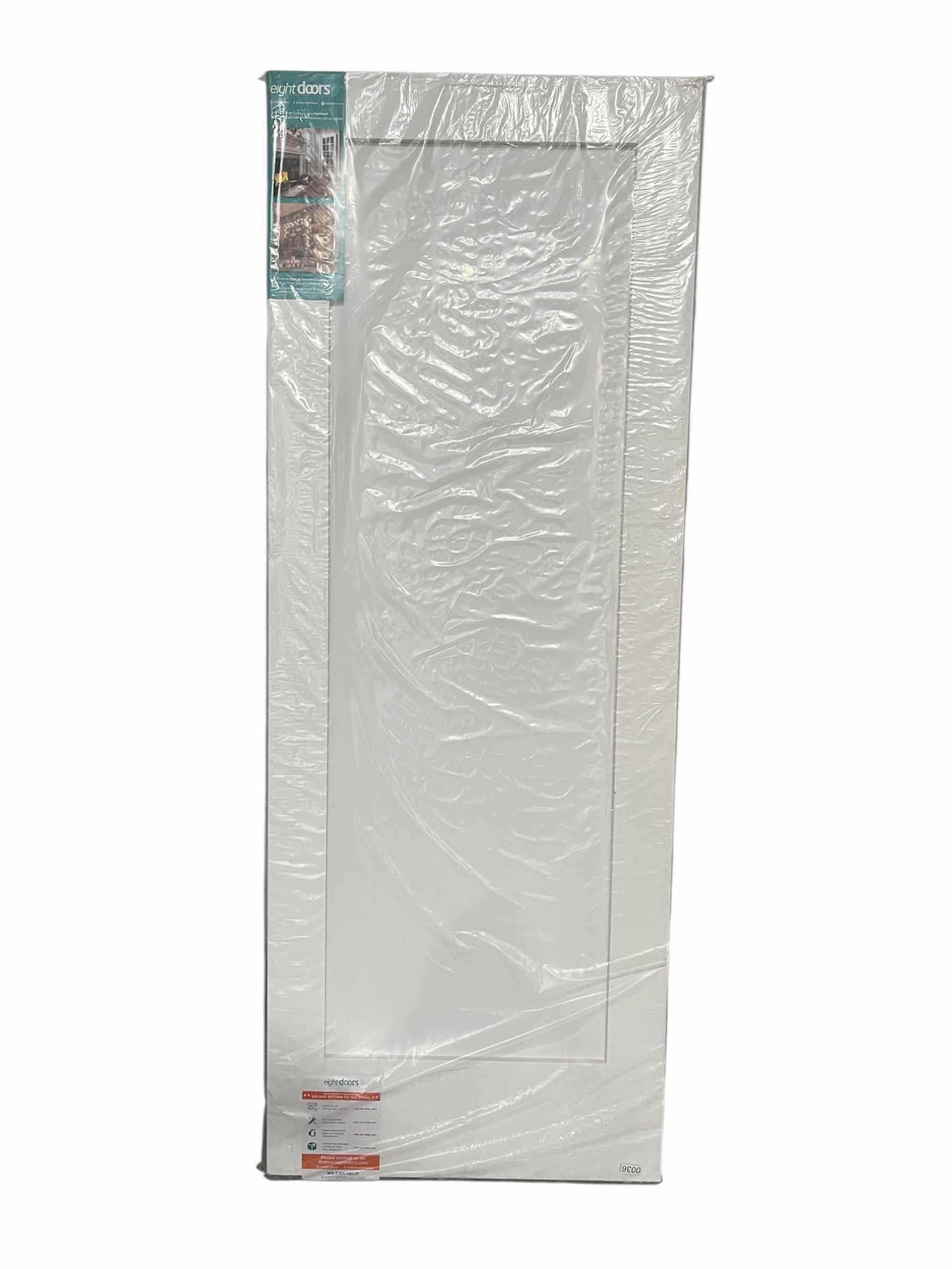 Photo 3 of NEW EIGHT DOORS WHITE FINISH 1-PANEL SOLID CORE INTERIOR DOOR SLAB 32” X 80”