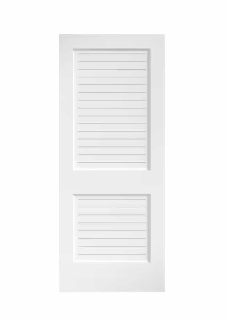 Photo 1 of NEW EIGHT DOORS WHITE FINISH FLAT LOUVER SOLID CORE INTERIOR DOOR SLAB 32” X 80”