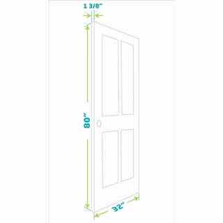 Photo 1 of EIGHT DOORS WHITE FINISH FLAT LOUVER SOLID CORE INTERIOR DOOR SLAB 32” X 80”