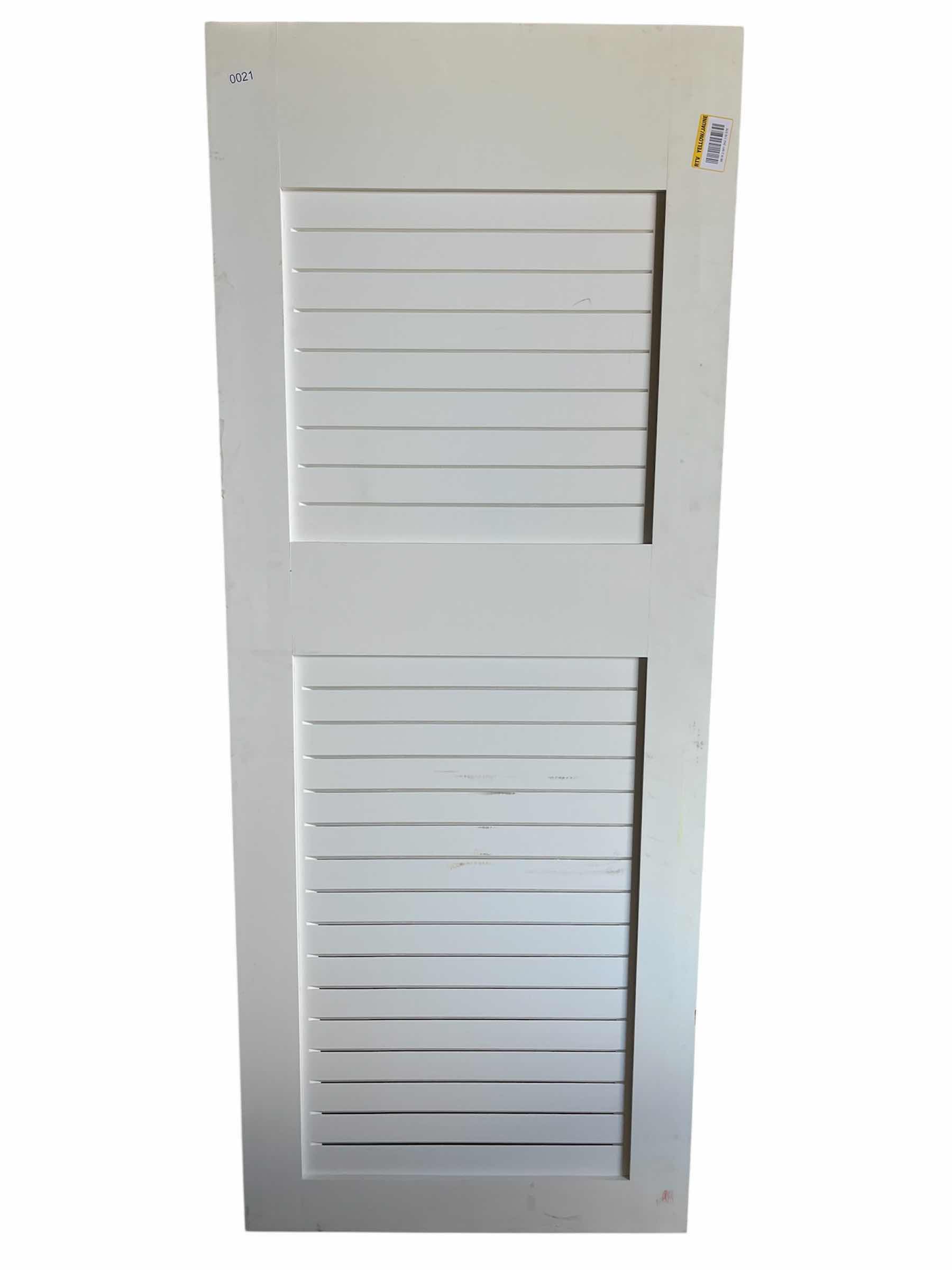 Photo 1 of EIGHT DOORS WHITE FINISH FLAT LOUVER SOLID CORE INTERIOR DOOR SLAB 32” X 80”