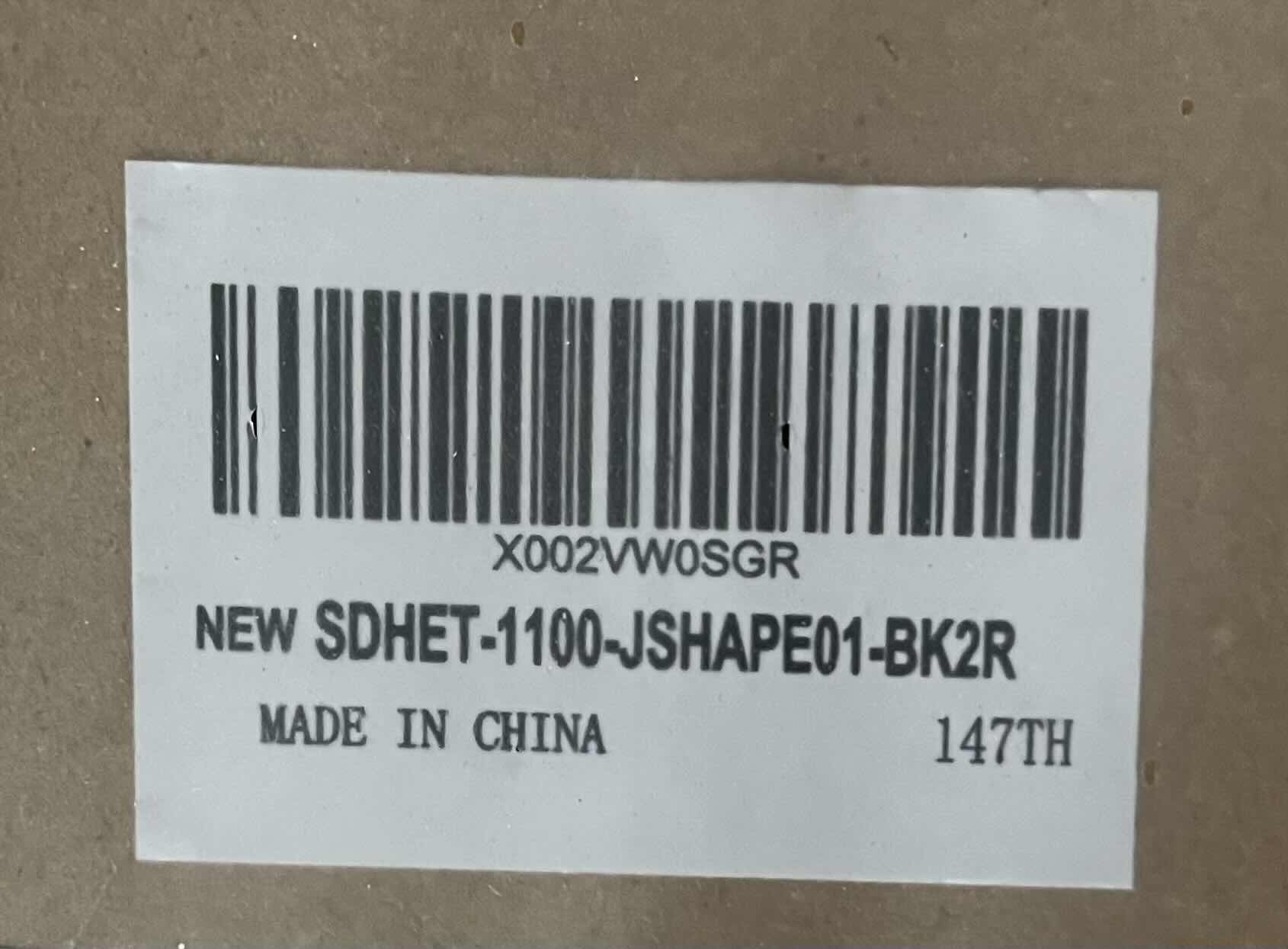 Photo 1 of SMART STANDARD BLACK FINISH 4’ I-SHAPE HANGER SLIDING BARN DOOR HARDWARE KIT (HARDWARE ONLY)