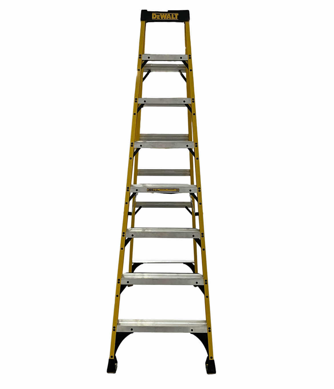 Photo 1 of DEWALT 8FT/12FT REACH FIBERGLASS STEP LADDER 300LBS CAP DXL3010-08