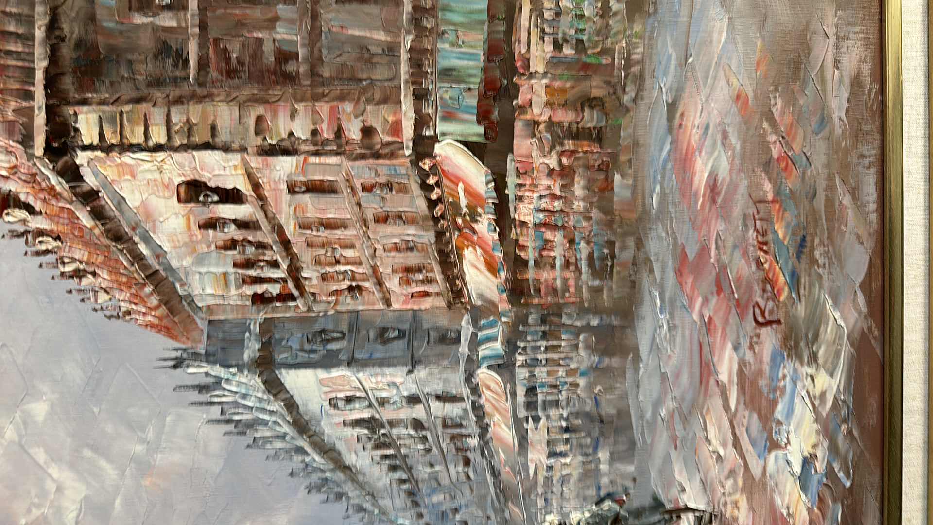 Photo 6 of FRAMED ARTWORK OIL PAINTING ON CANVAS 55” X 32”