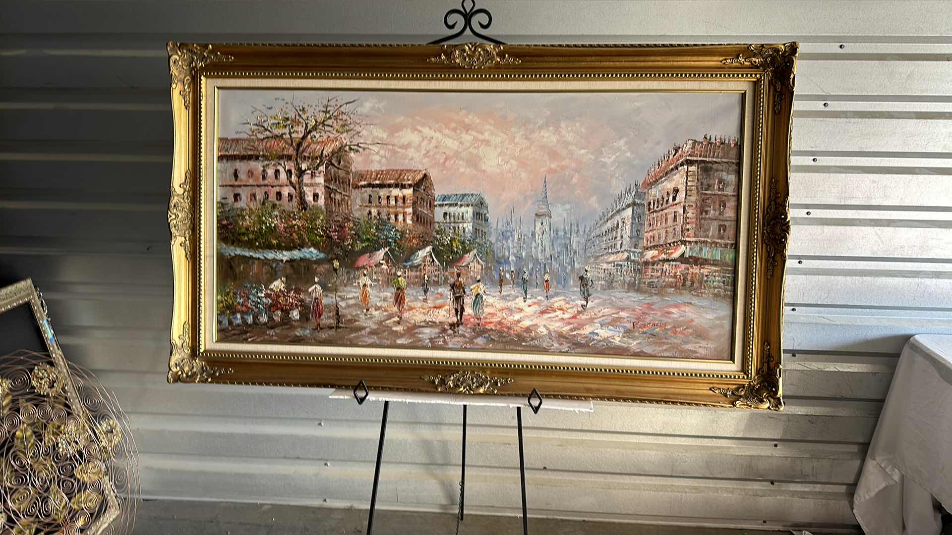 Photo 1 of FRAMED ARTWORK OIL PAINTING ON CANVAS 55” X 32”