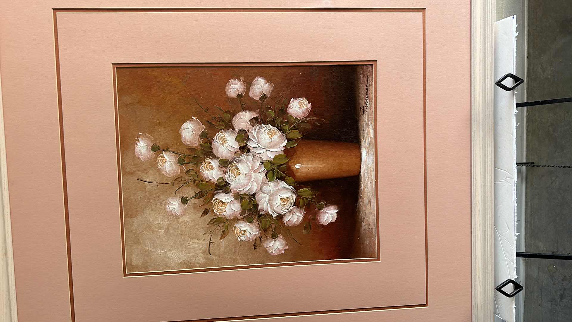 Photo 6 of FRAMED ARTWORK VASE OF FLOWERS 35” X 39”