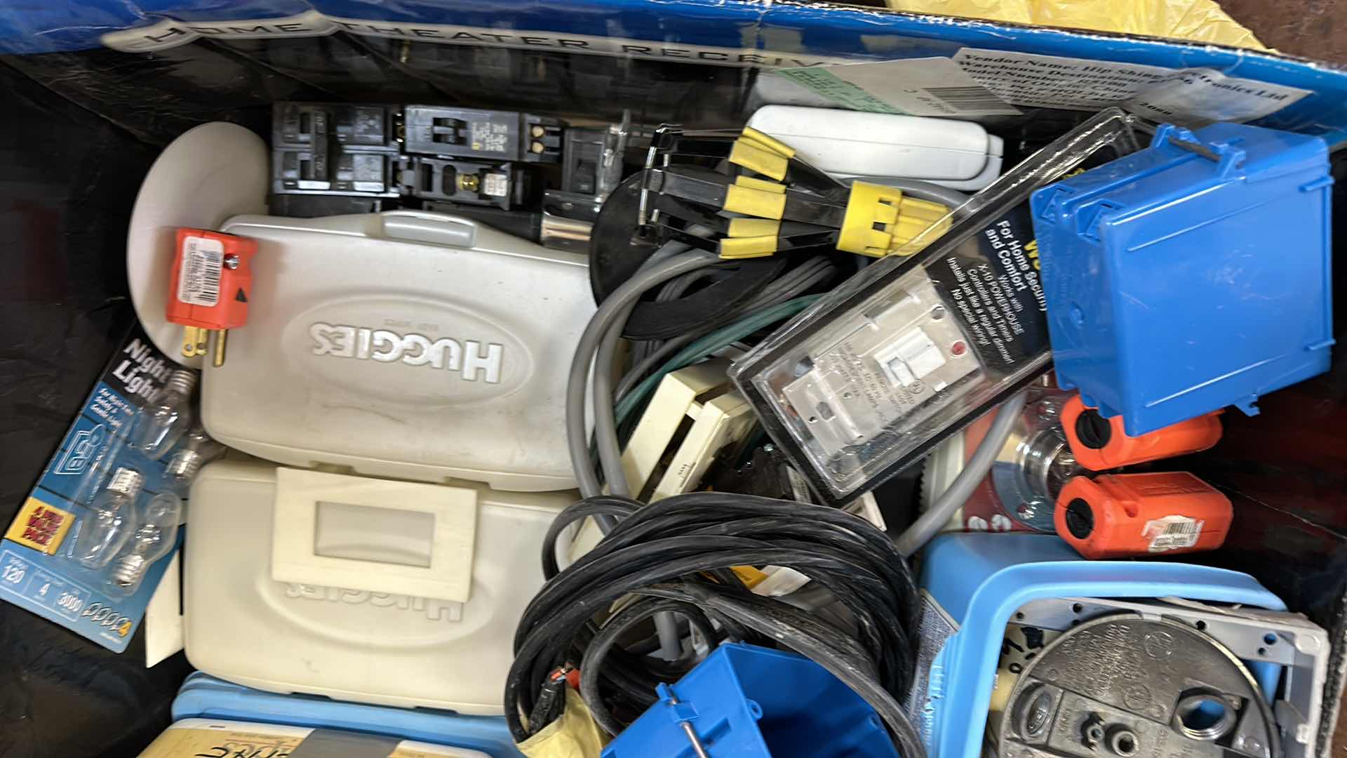 Photo 1 of CONTENTS OF CABINET-ELECTRICAL ITEMS 