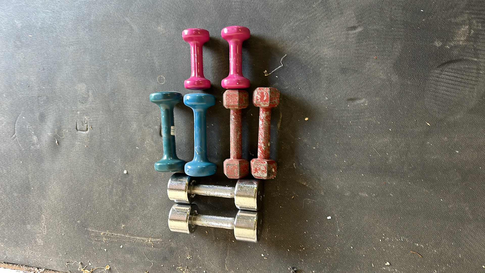 Photo 1 of 4-SETS OF HAND WEIGHTS 10LB TO 3LB