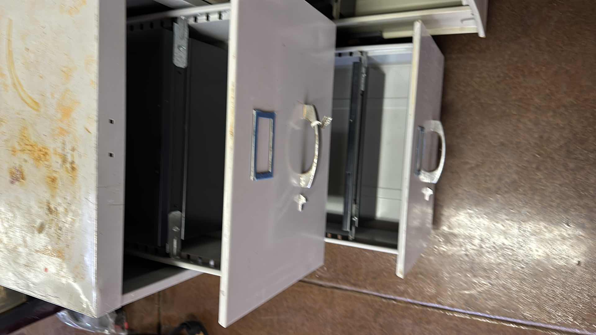 Photo 1 of 2-METAL FILE CABINETS (NO KEYS)
