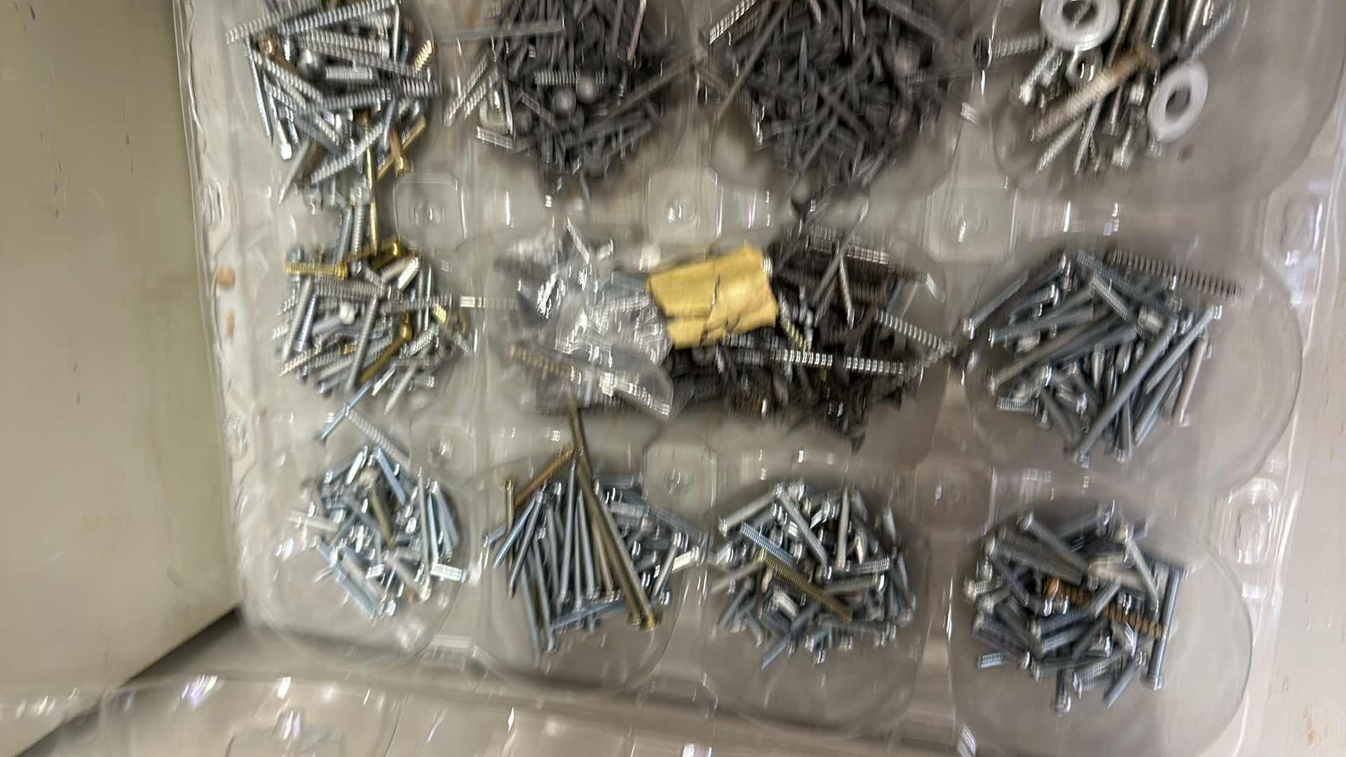 Photo 1 of 4-BOXES OF SCREWS ,NUTS,NAILS,
