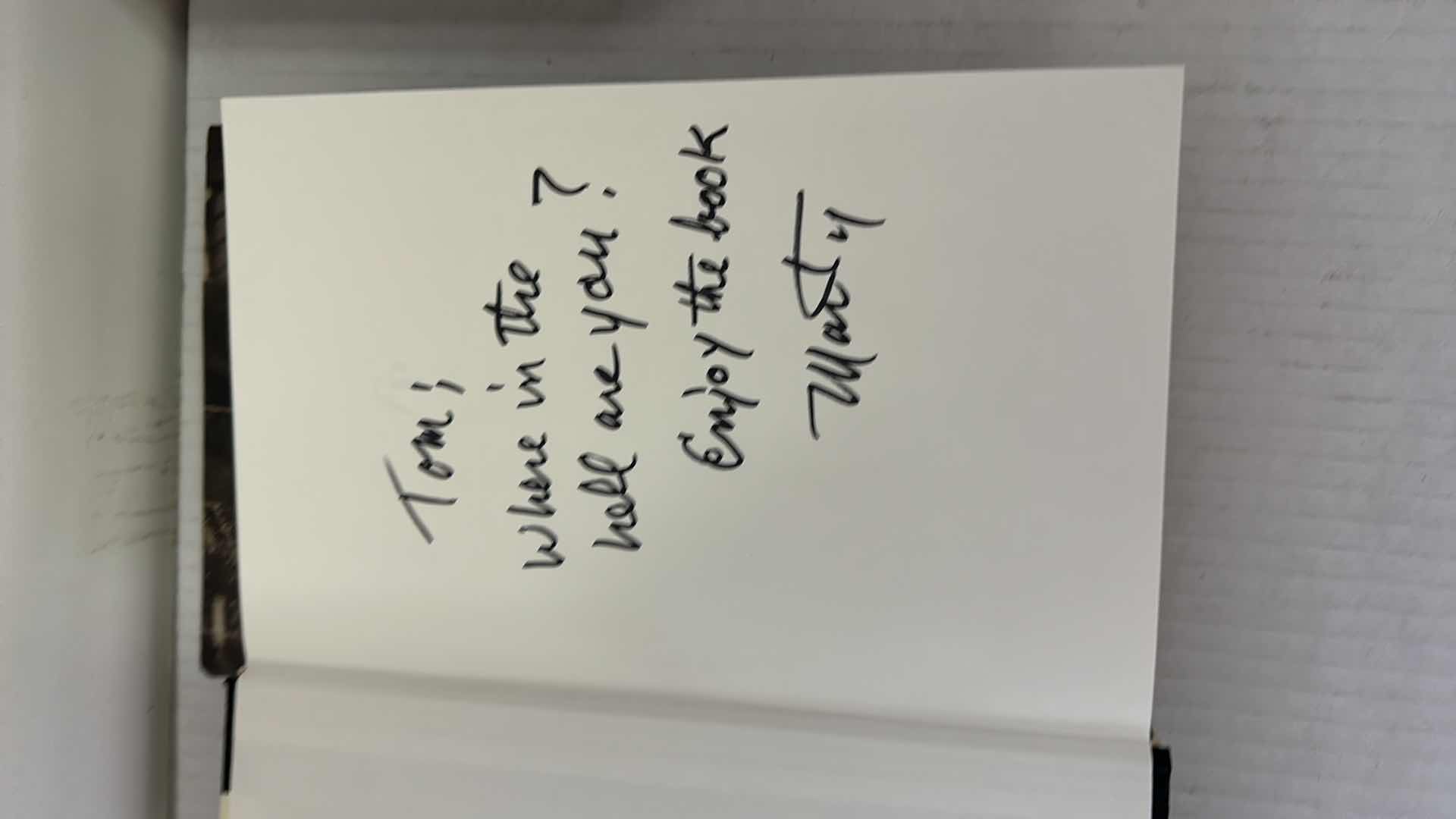 Photo 4 of COLLECTION OF BOOKS ALL READ AND SIGNED BY FAMED COMEDIAN MARTY ALLEN TO HIS FRIEND TOM