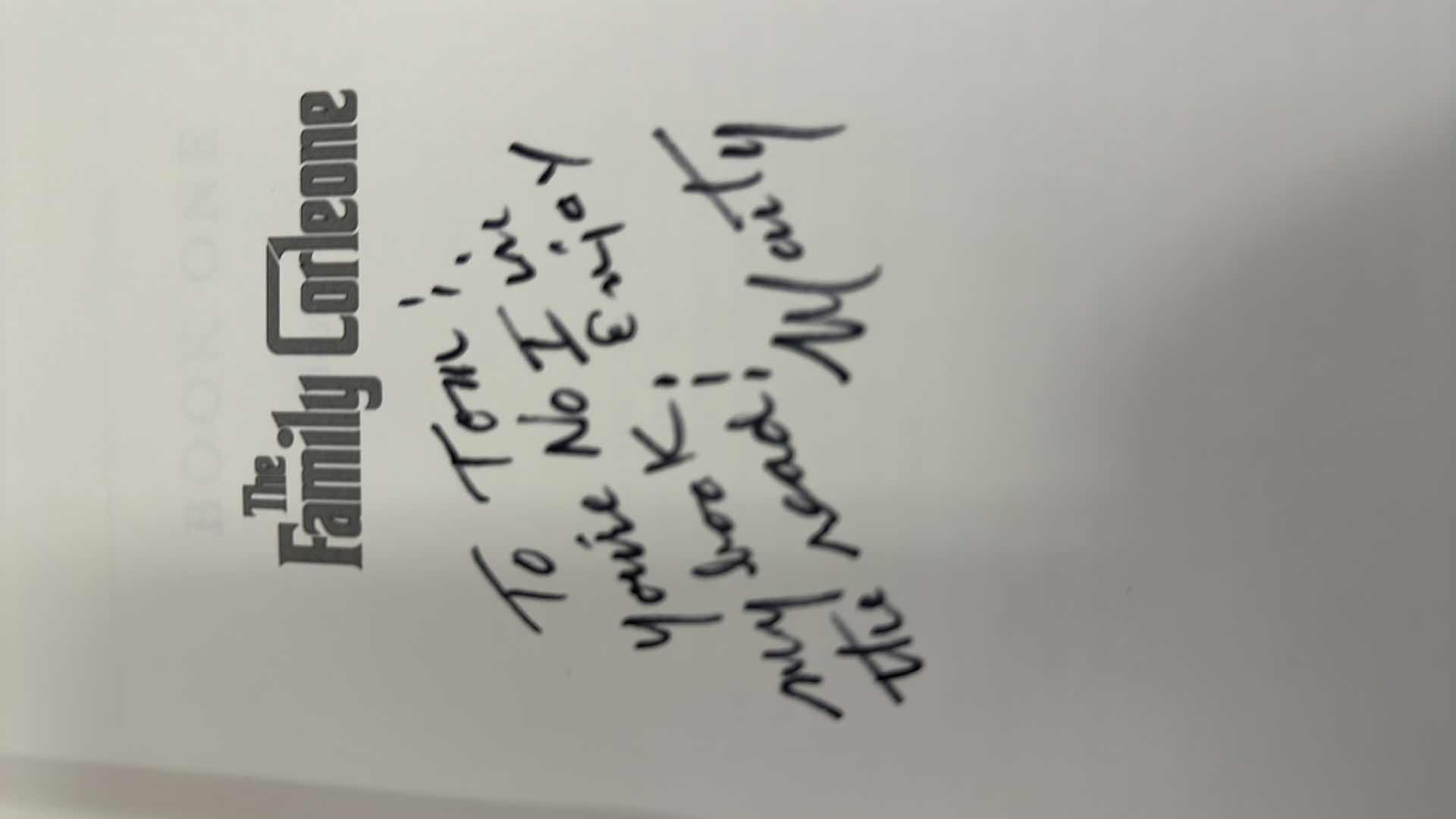 Photo 1 of COLLECTION OF BOOKS ALL READ AND SIGNED BY FAMED COMEDIAN MARTY ALLEN TO HIS FRIEND TOM