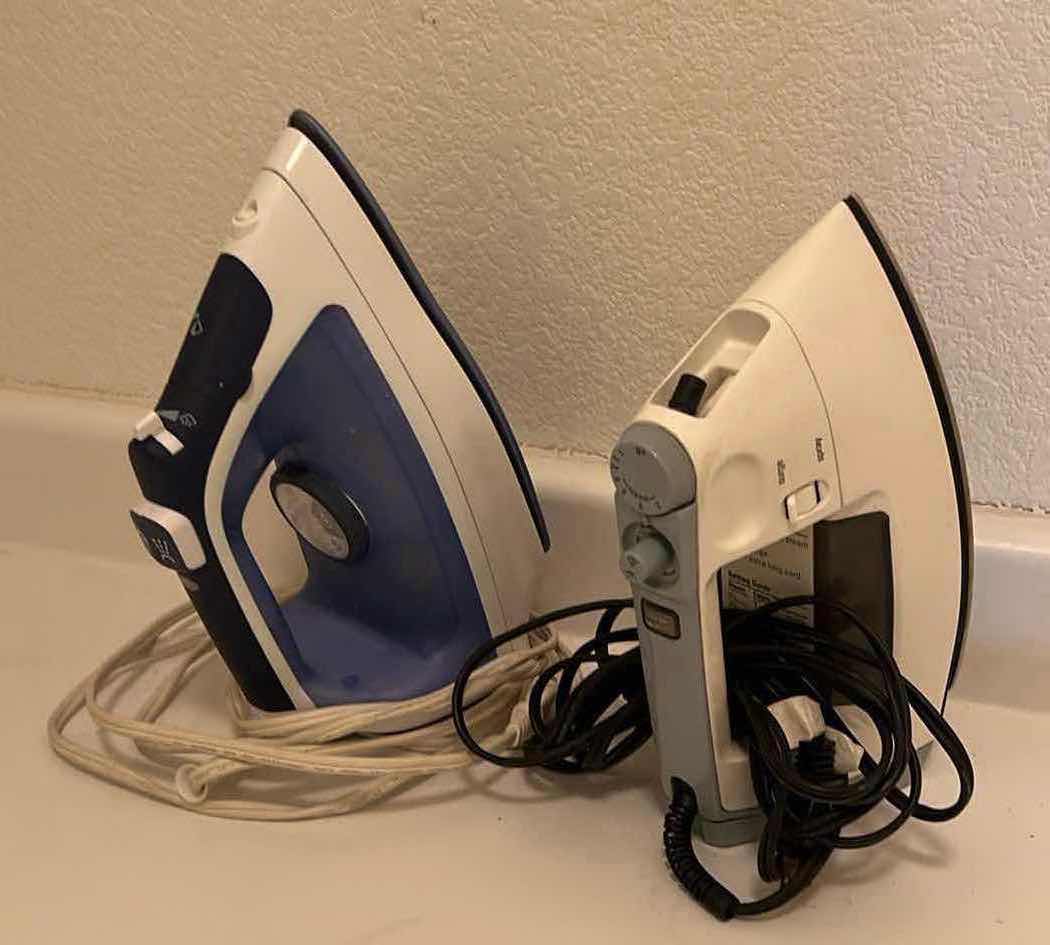 Photo 1 of 2-IRONS (BLACK & DECKER,HAMILTON BEACH) 2-ROLLS CONTACT PAPER