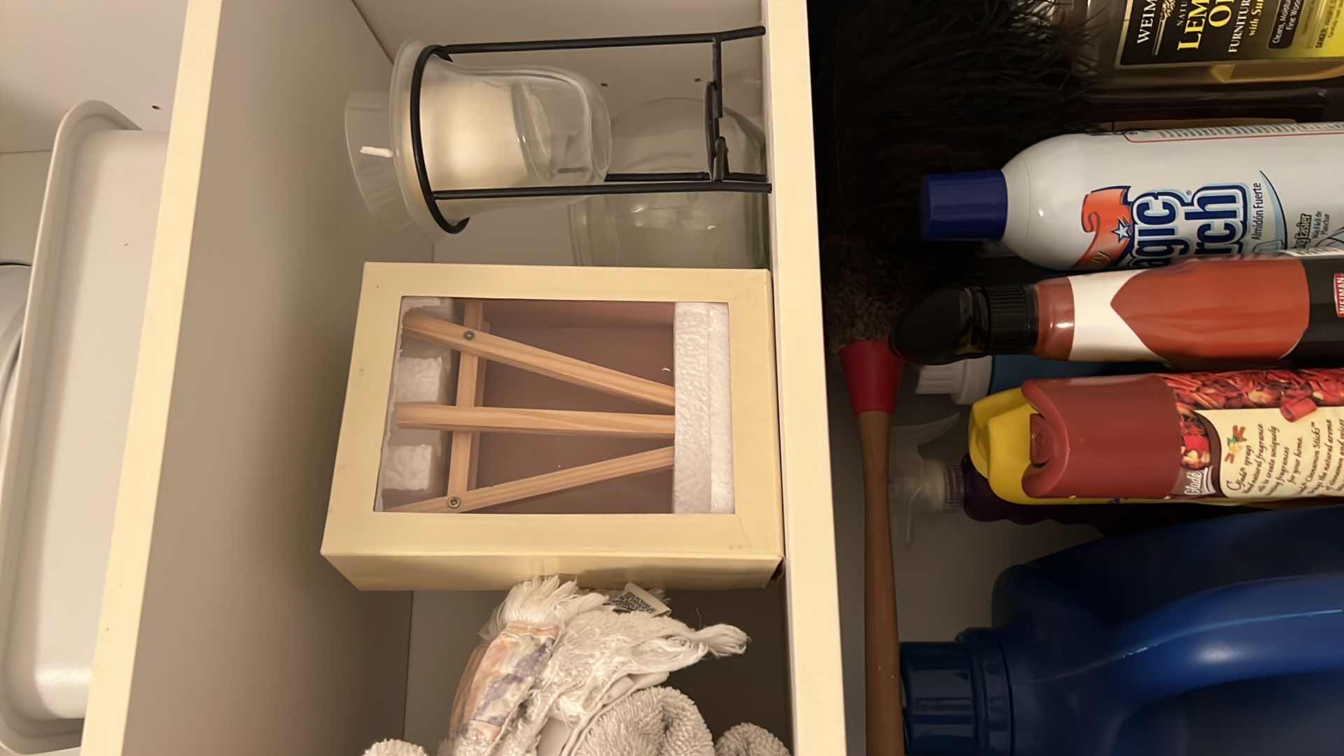 Photo 1 of CONTENTS OF LAUNDRY ROOM CABINE- LINENS & CLEANING SUPPLIES