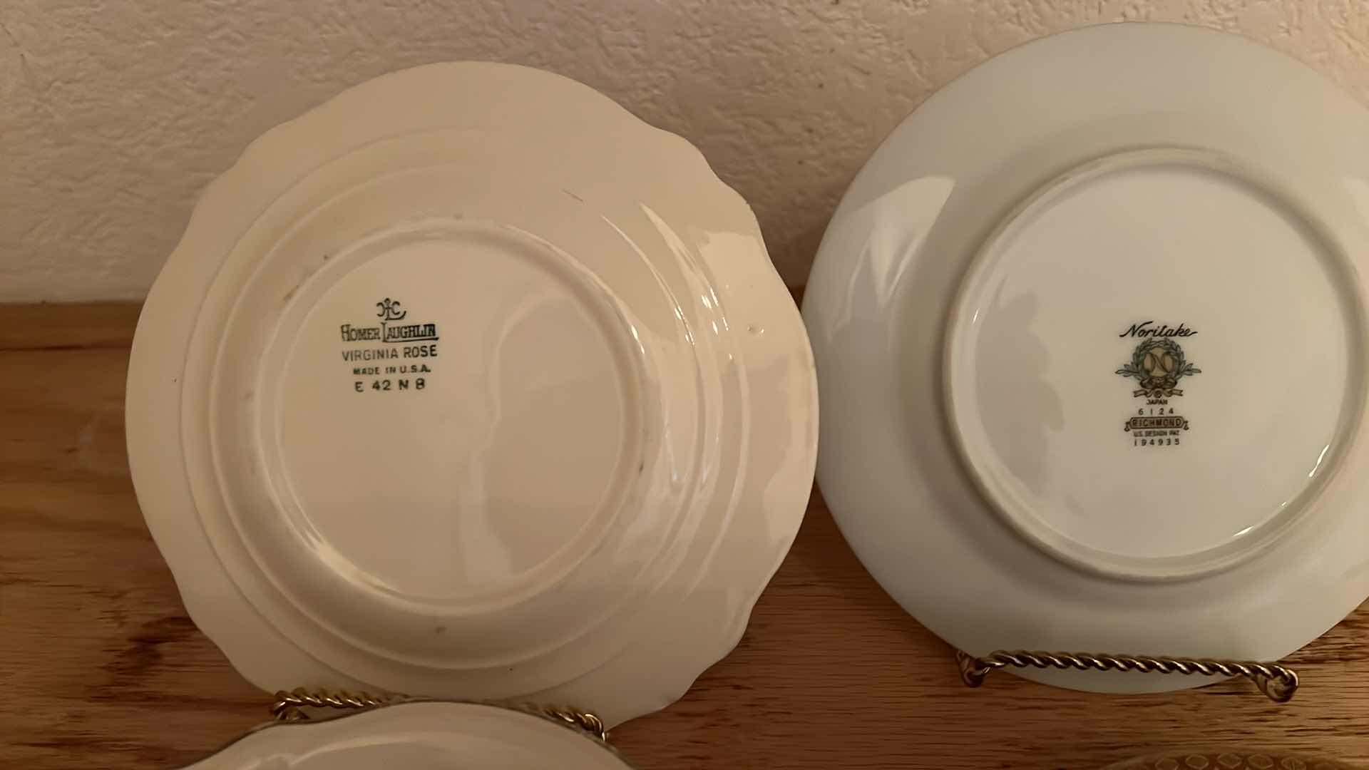 Photo 1 of 9-VINTAGE HOMER LAUGHLIN & NORITAKE SMALL PORCELAIN CHINA PLATES