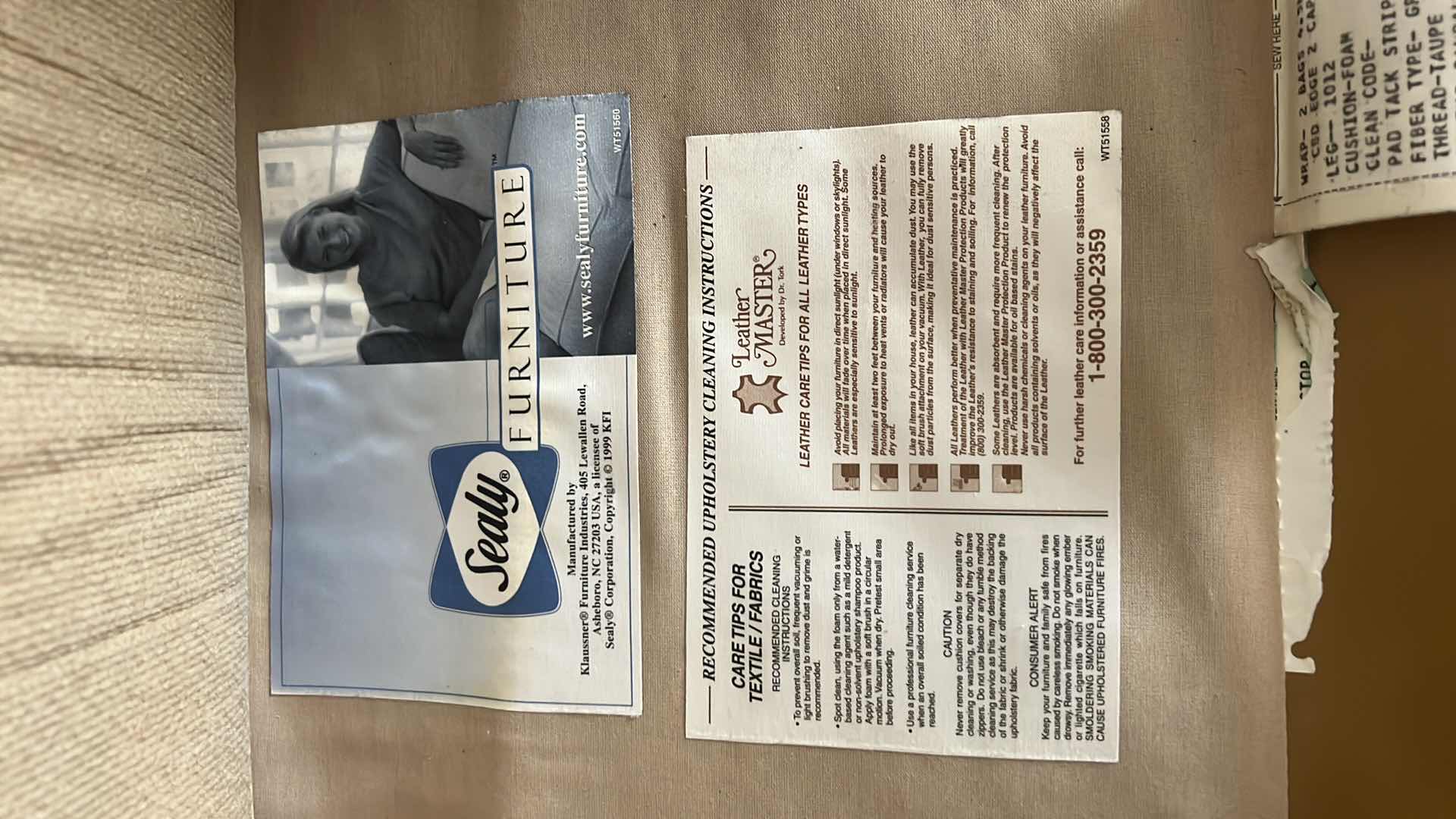 Photo 1 of SEALY SANDALWOOD LEATHER OVERSTUFFED ARM CHAIR