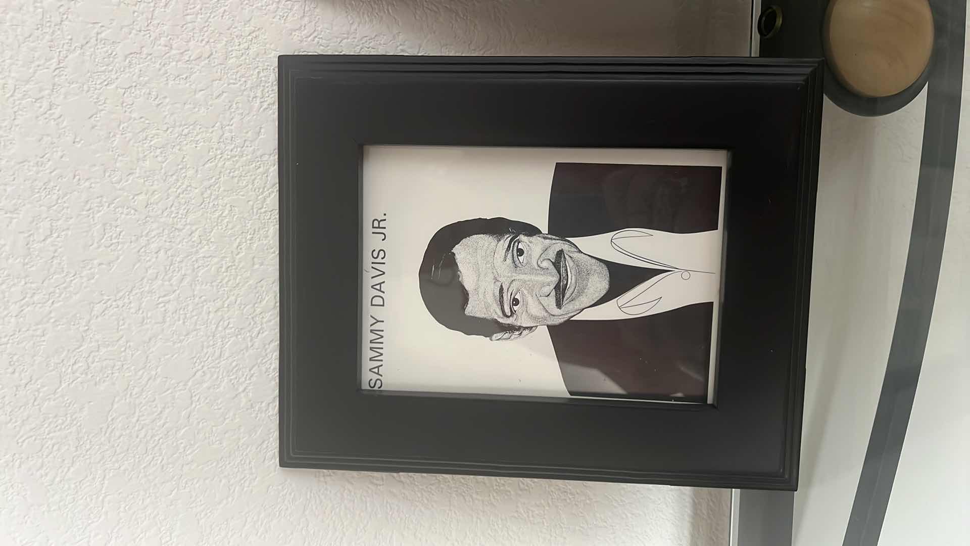 Photo 1 of 2-BLACK FRAMED PHOTOS "SAMMY DAVIS JR. & LADY" 8" x 10"