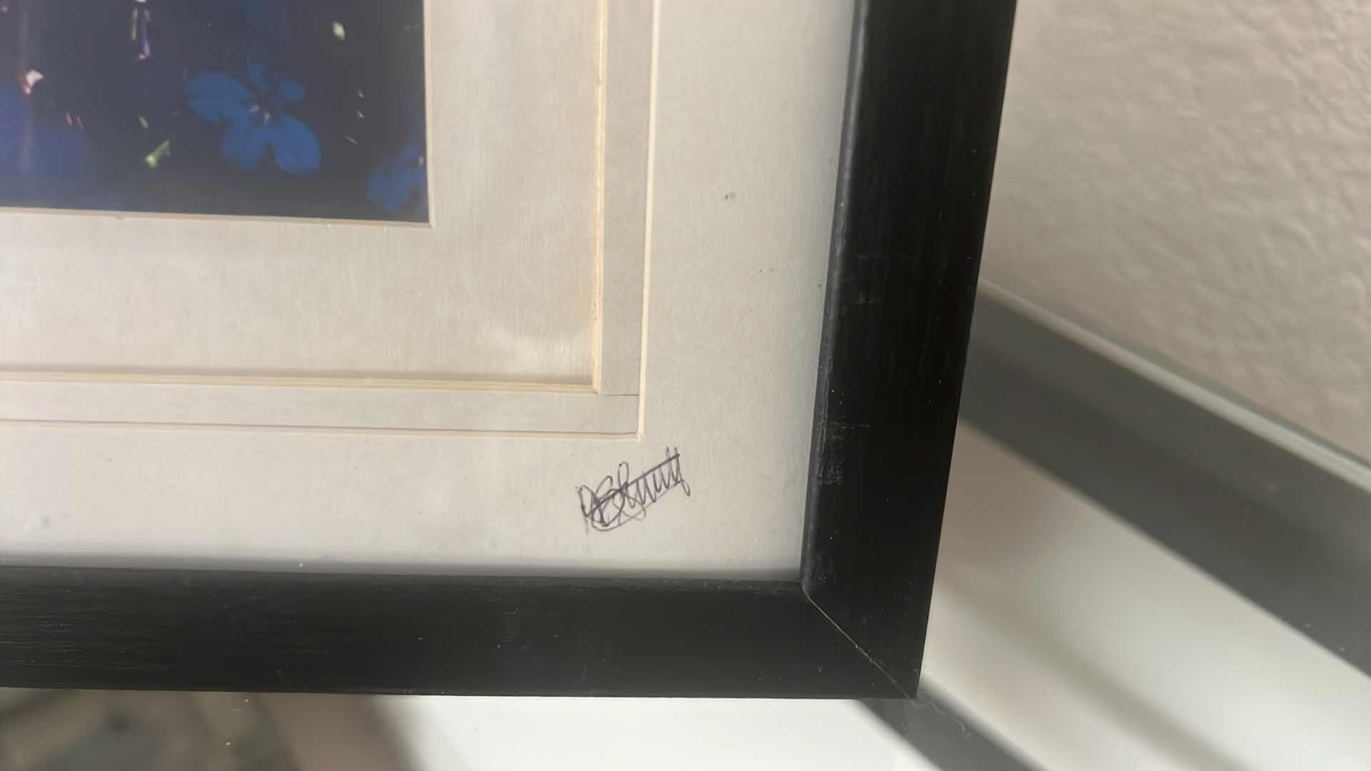 Photo 1 of 3-FRAMED FLORAL PRINTS SIGNED 12" x 10"