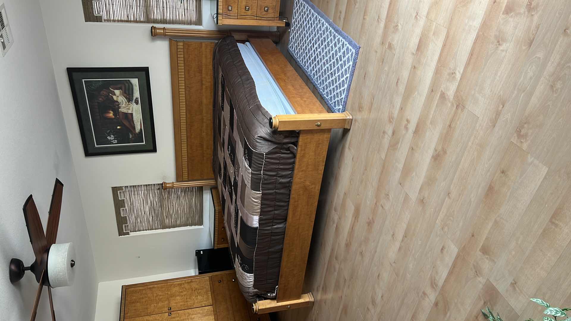 Photo 2 of BAMBOO & RATTAN KING BED FRAME (MATTRESS NOT INCLUDED)