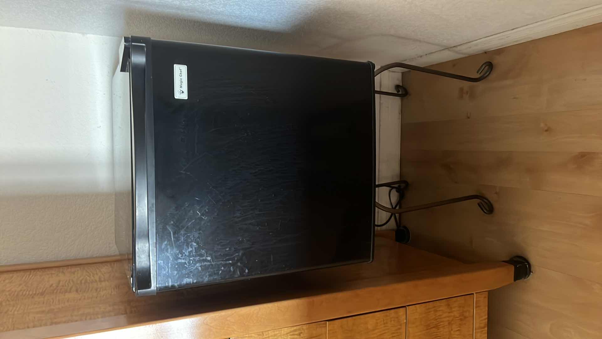 View 1 of BLACK MAGIC CHEF BOX REFRIGERATOR 17" x 21" H20" ON METAL STAND