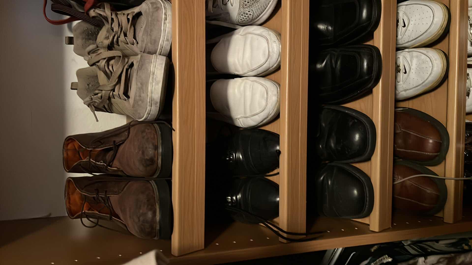 Photo 1 of CLOSET SHELVES MEN'S SHOES (APPROX SIZE 10'S)