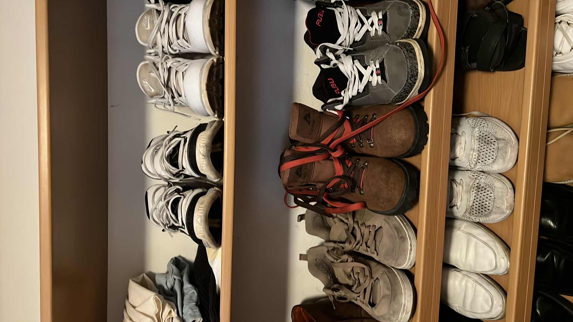 Photo 1 of CLOSET SHELVES MEN'S SHOES (APPROX SIZE 10'S)