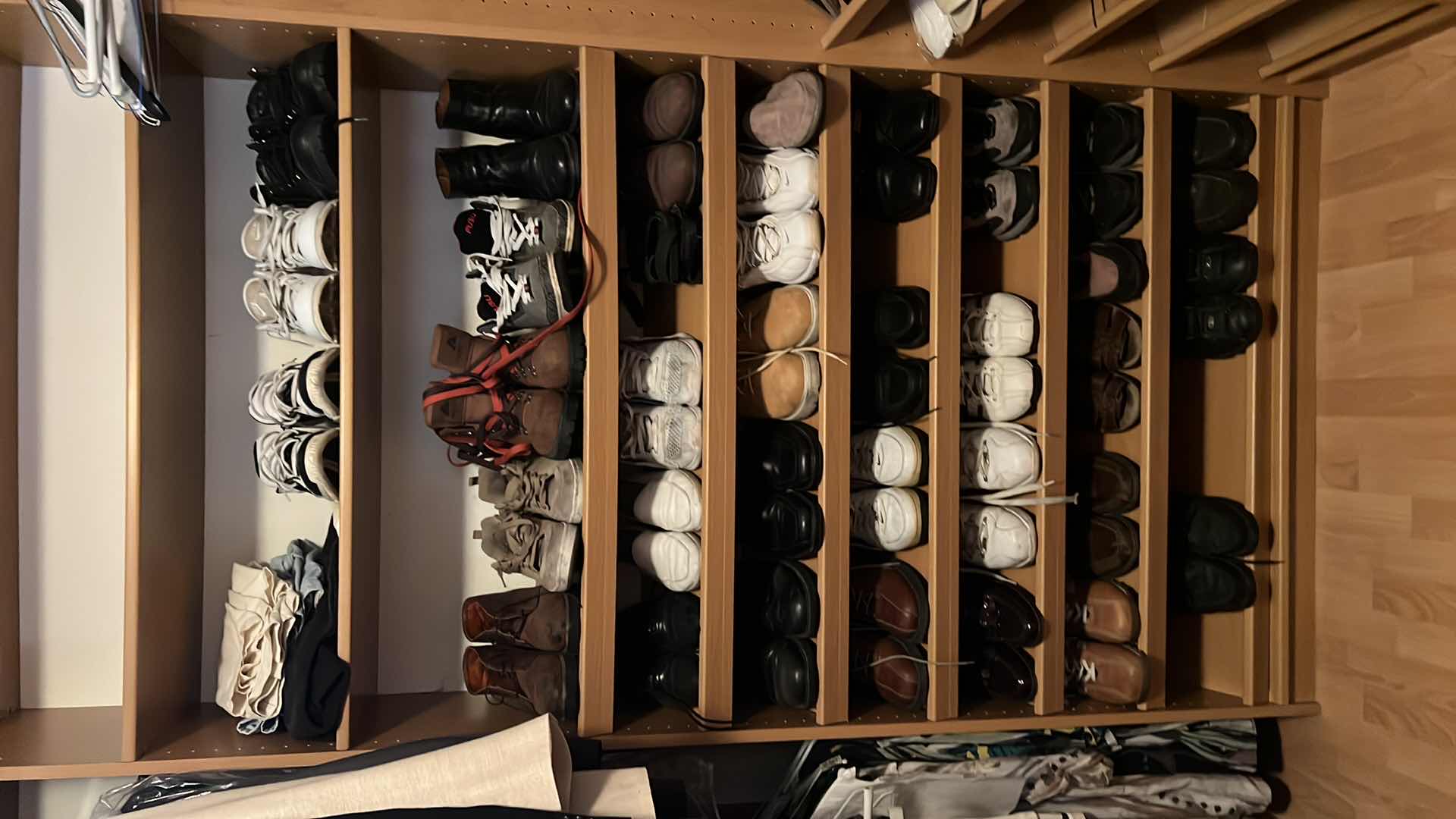 Photo 1 of CLOSET SHELVES MEN'S SHOES (APPROX SIZE 10'S)