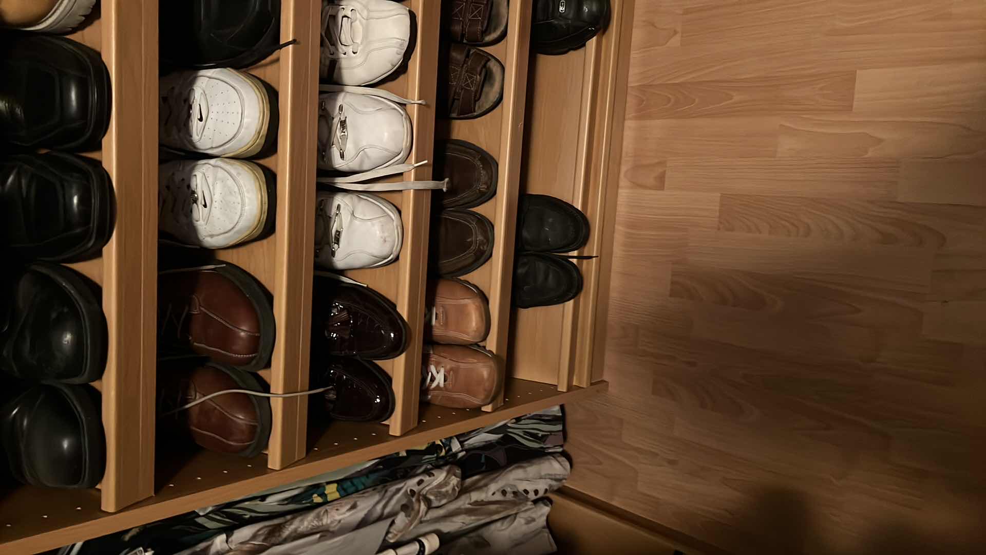 Photo 1 of CLOSET SHELVES MEN'S SHOES (APPROX SIZE 10'S)