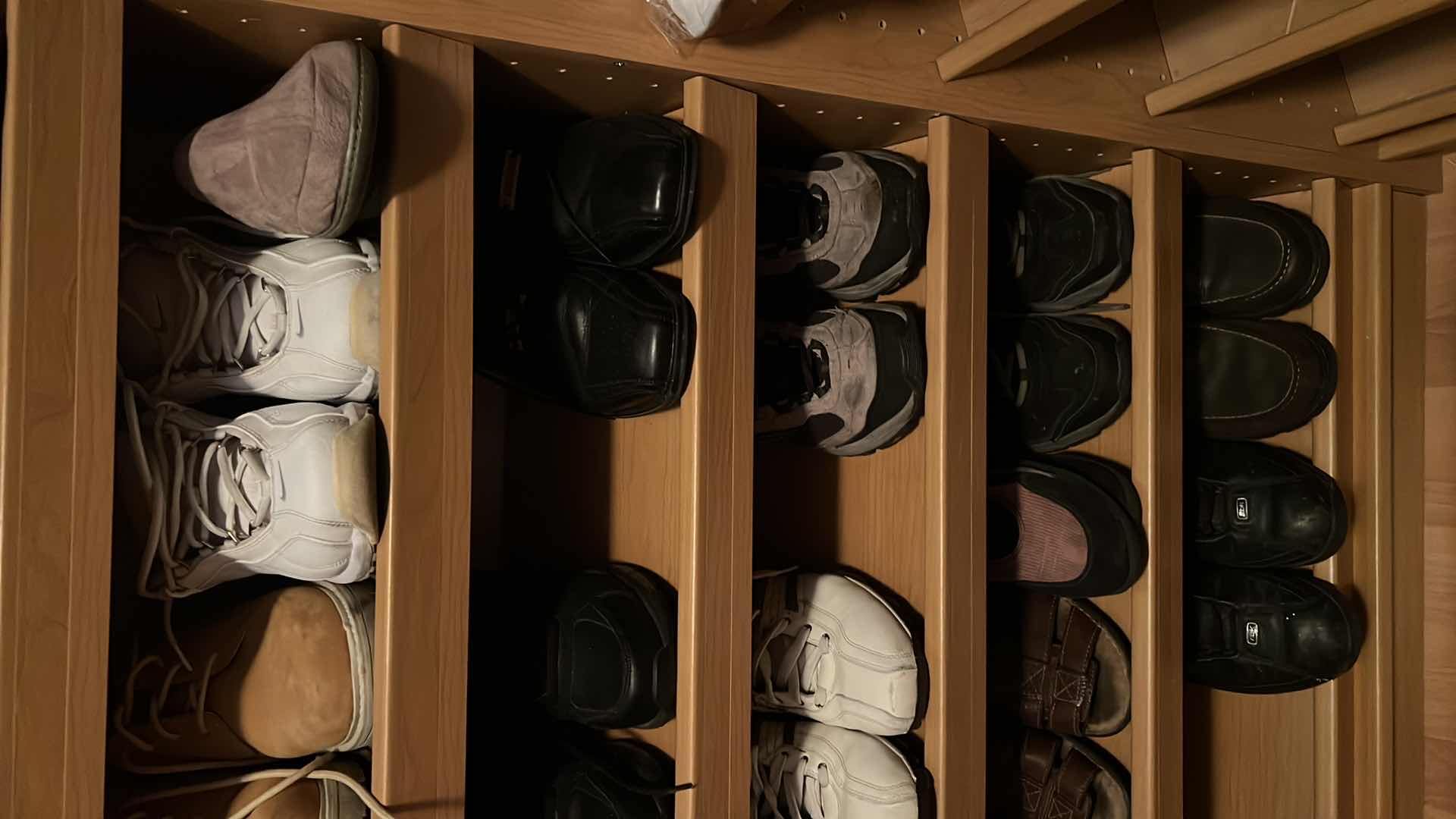 Photo 1 of CLOSET SHELVES MEN'S SHOES (APPROX SIZE 10'S)
