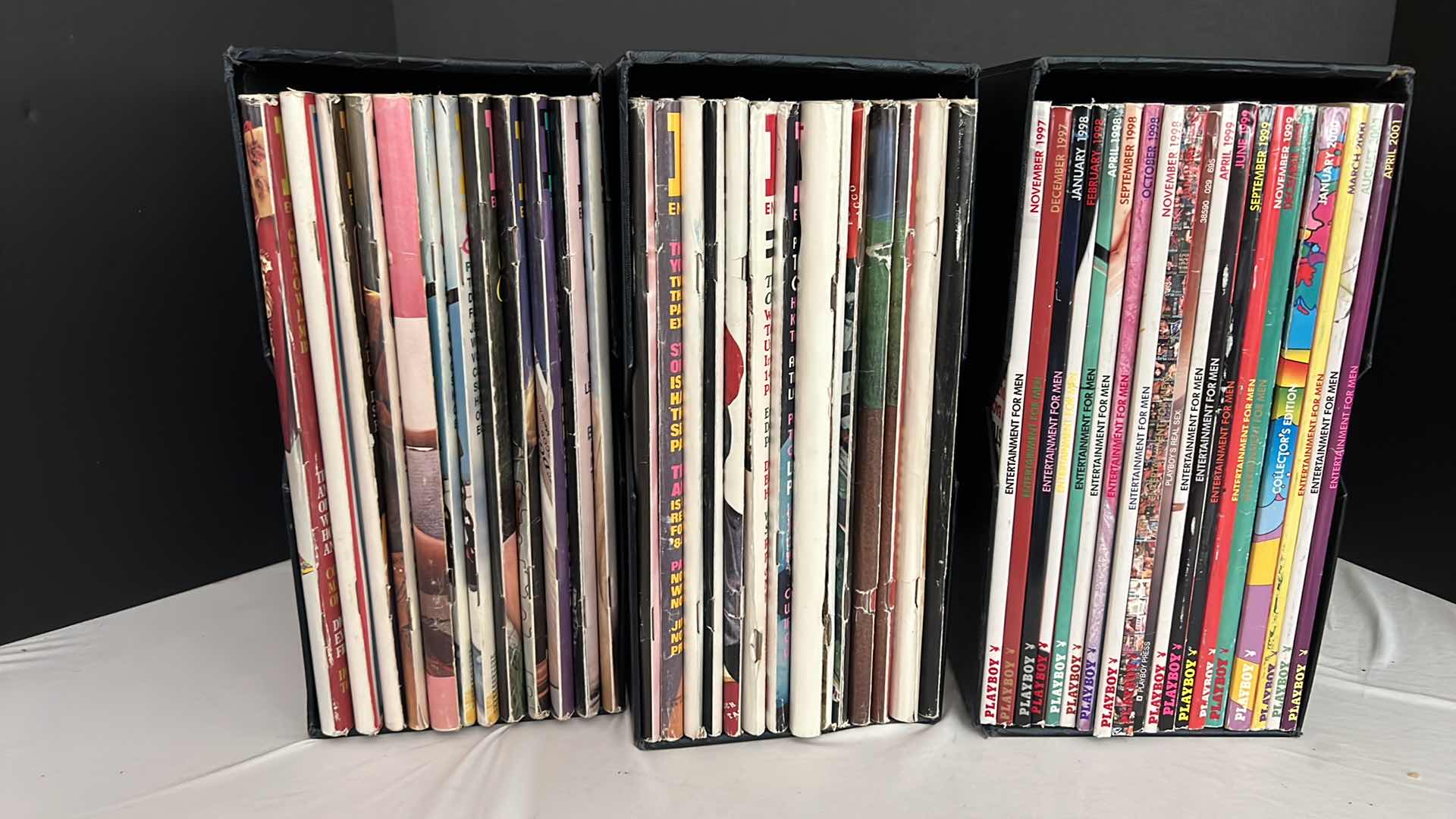 Photo 1 of 3-BOXES W PLAYBOY & ENTERTAINMENT MAGAZINES