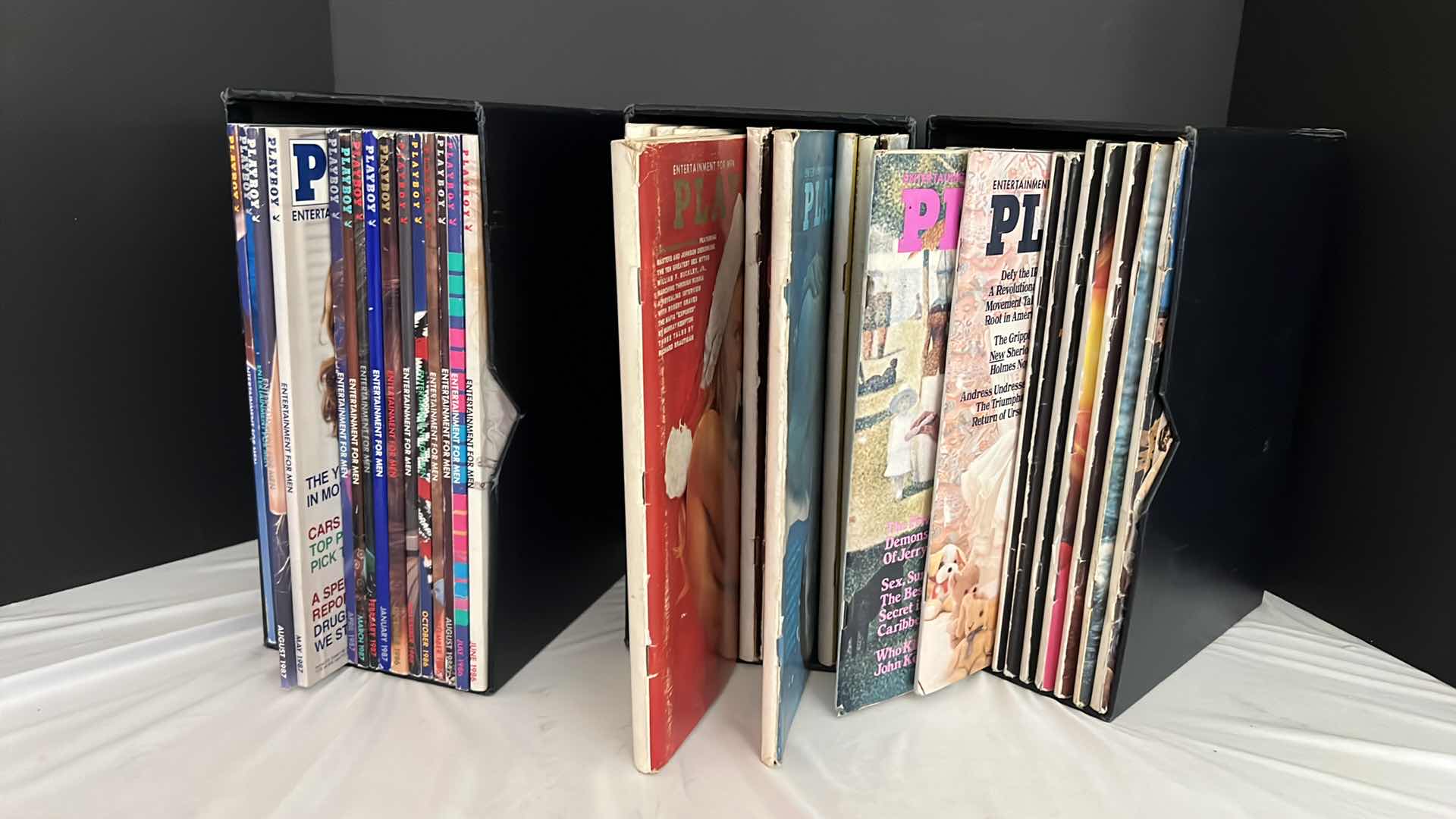 Photo 1 of 3-BOXES W PLAYBOY & ENTERTAINMENT MAGAZINES