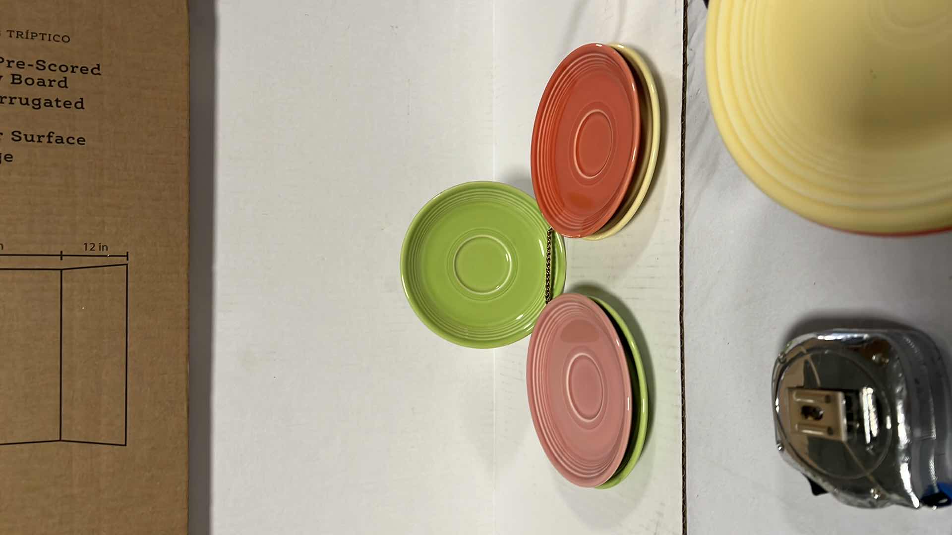 Photo 1 of 5-HLC FIESTAWARE SIDE PLATE SAUCERS. ASSORTED COLORS. 5.8"