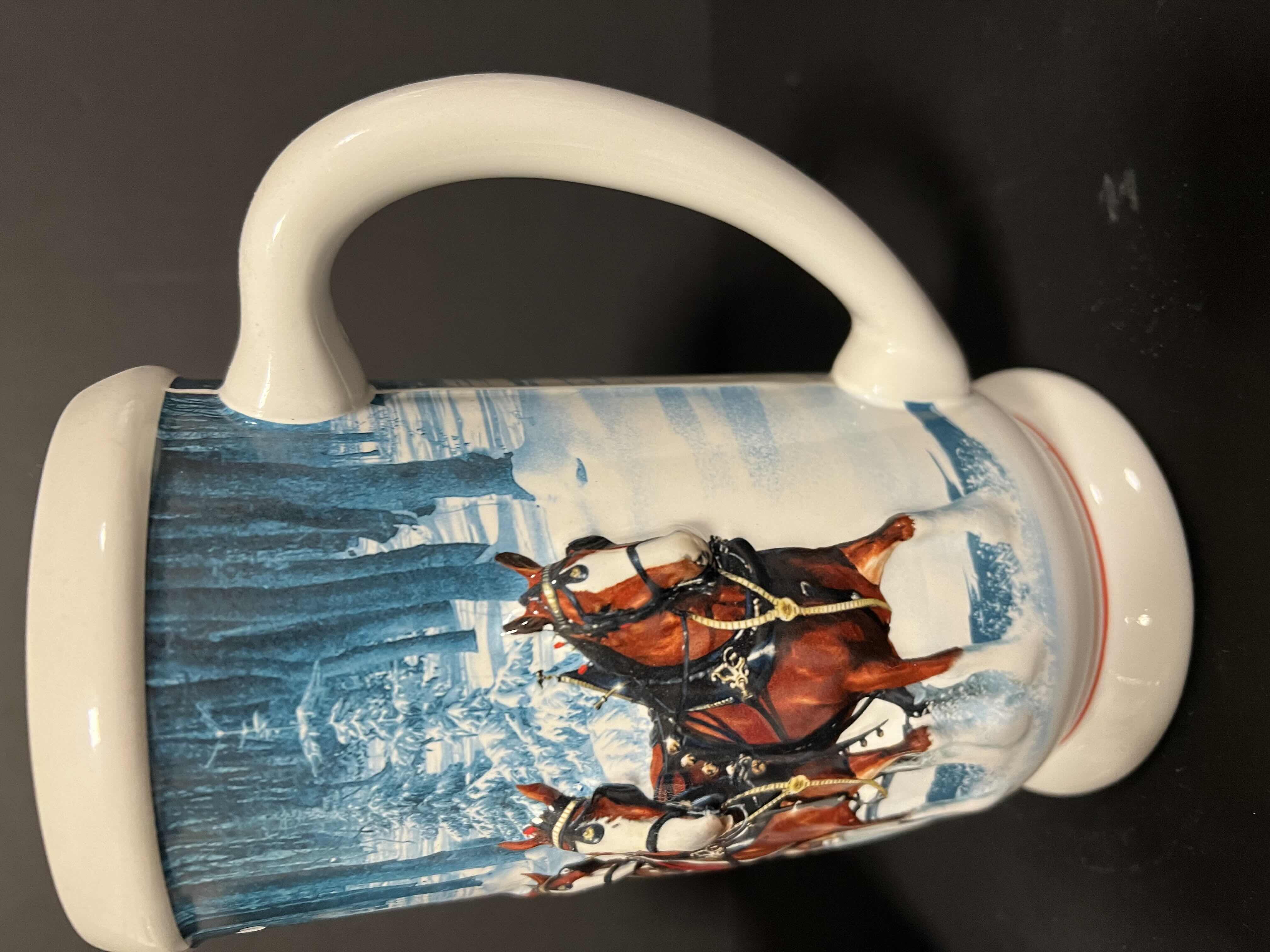 Photo 1 of 2-BUDWEISER BEER STINES. 7.5”