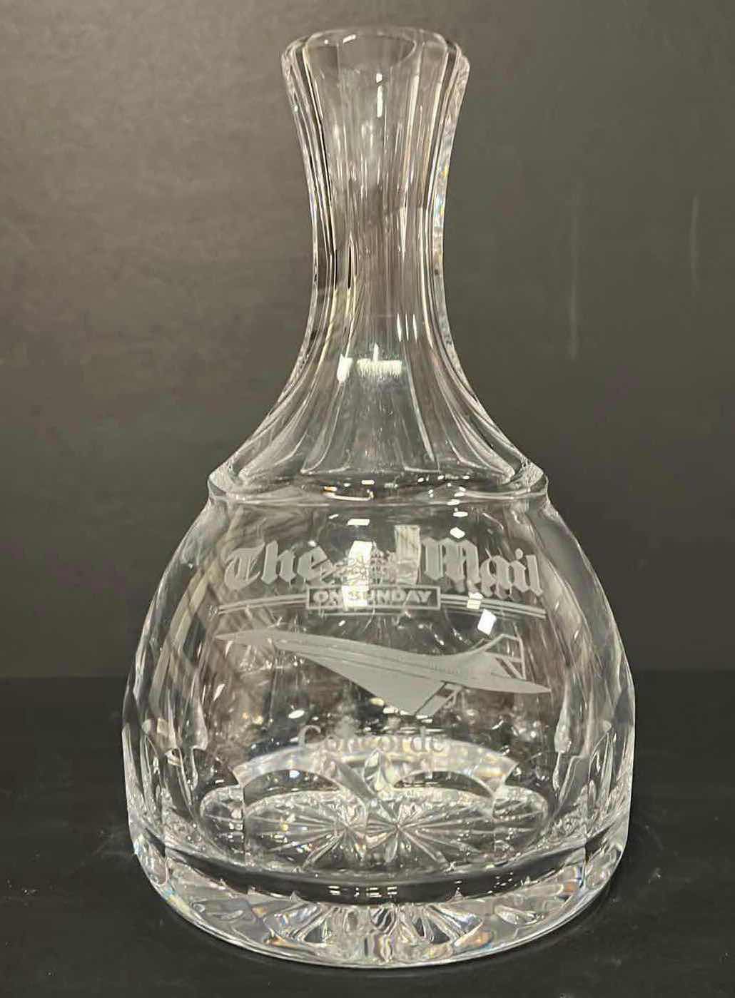 Photo 1 of  BRITSIH AIRWAYS CONCORDE WATERFORD CRYSTAL DÉCANTER 8.5”
