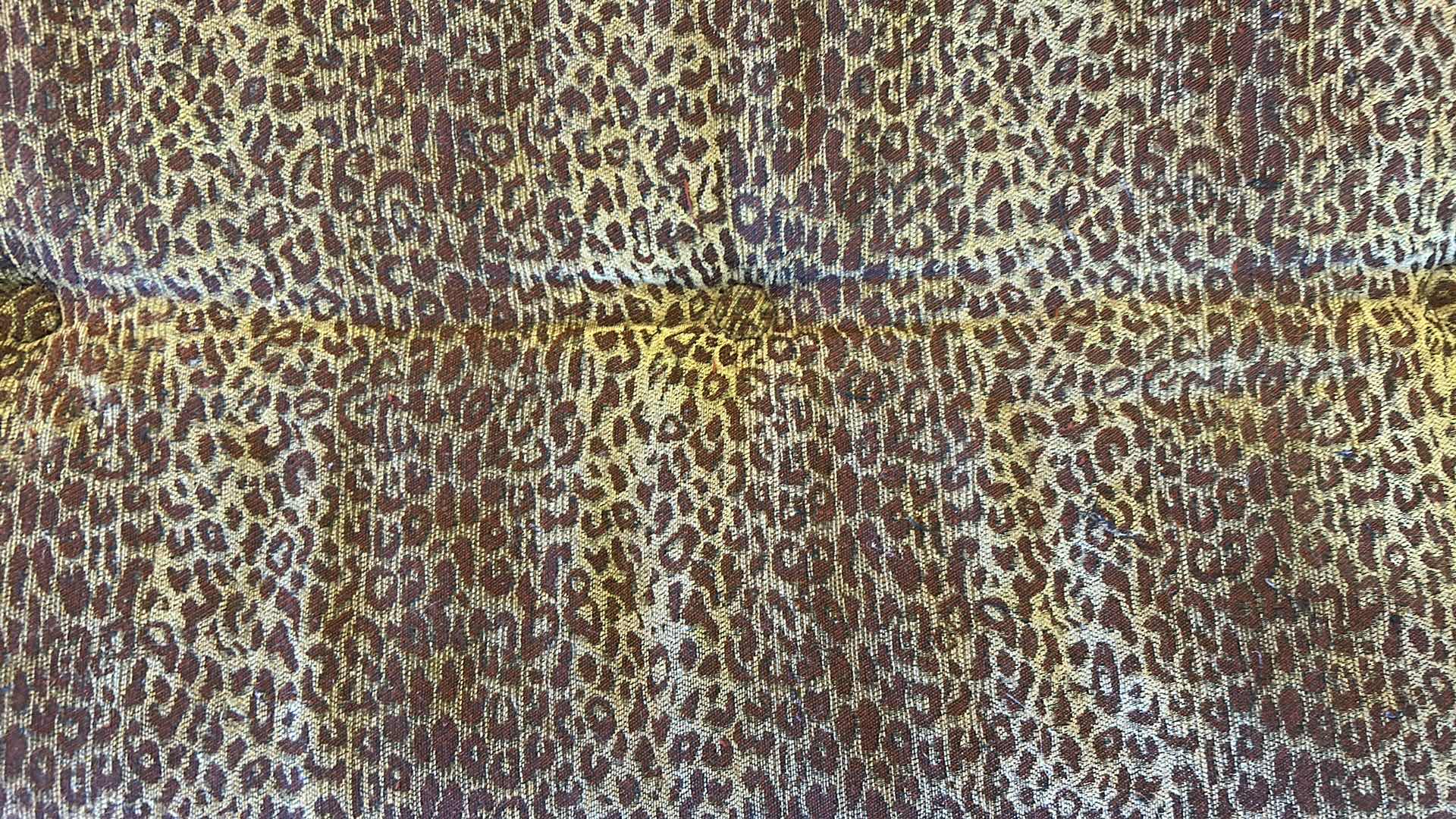 Photo 1 of ANIMAL PRINT FOOT STOOL 42" X 18" H 18"