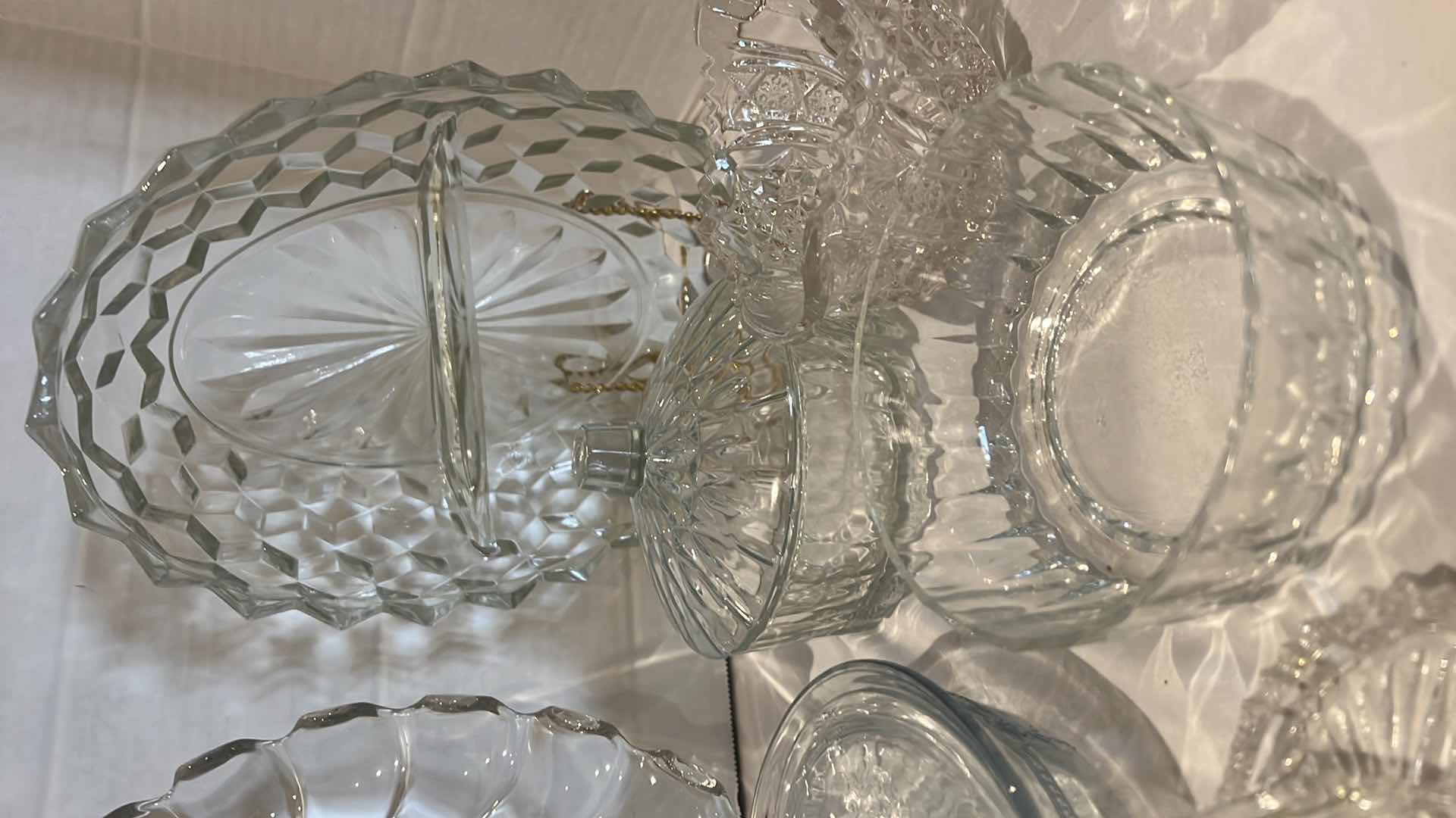 Photo 1 of 17 PCS- VINTAGE GLASS SERVEWARE