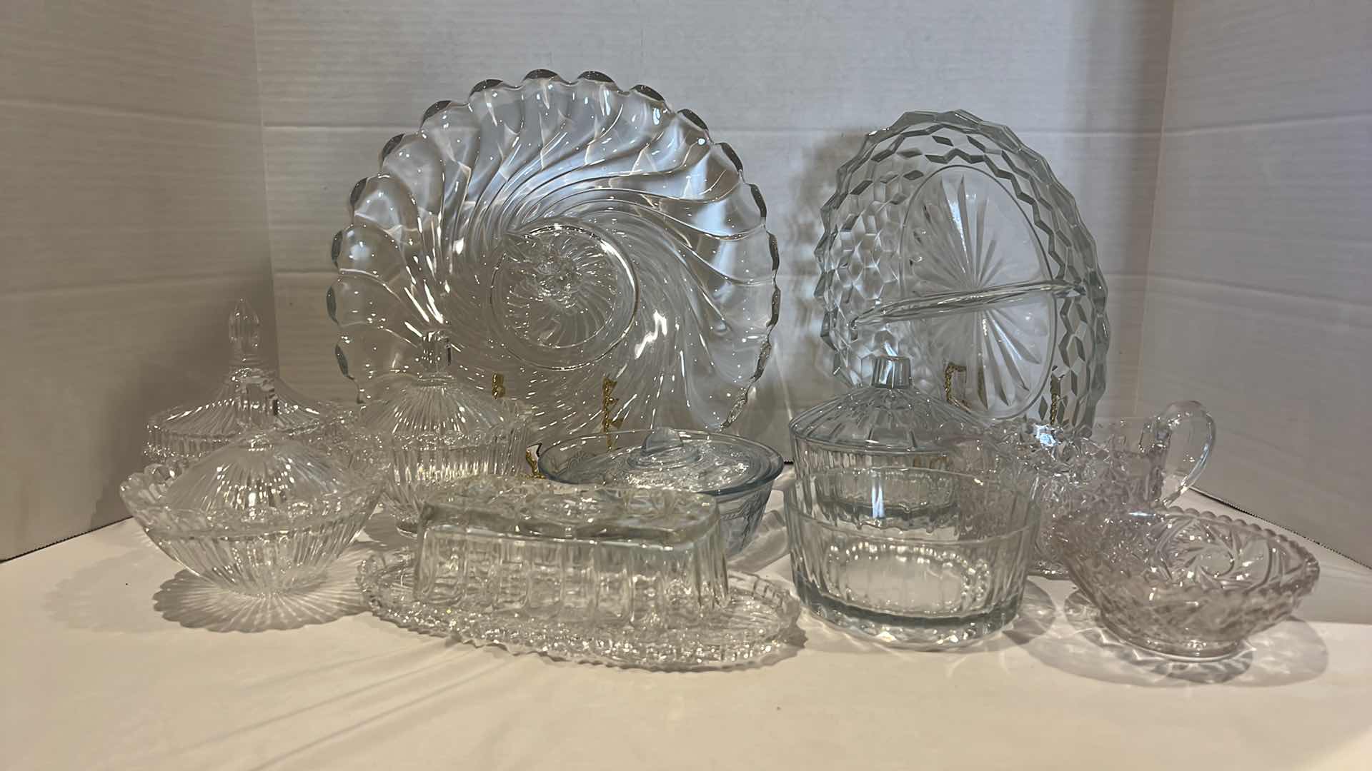 Photo 1 of 17 PCS- VINTAGE GLASS SERVEWARE