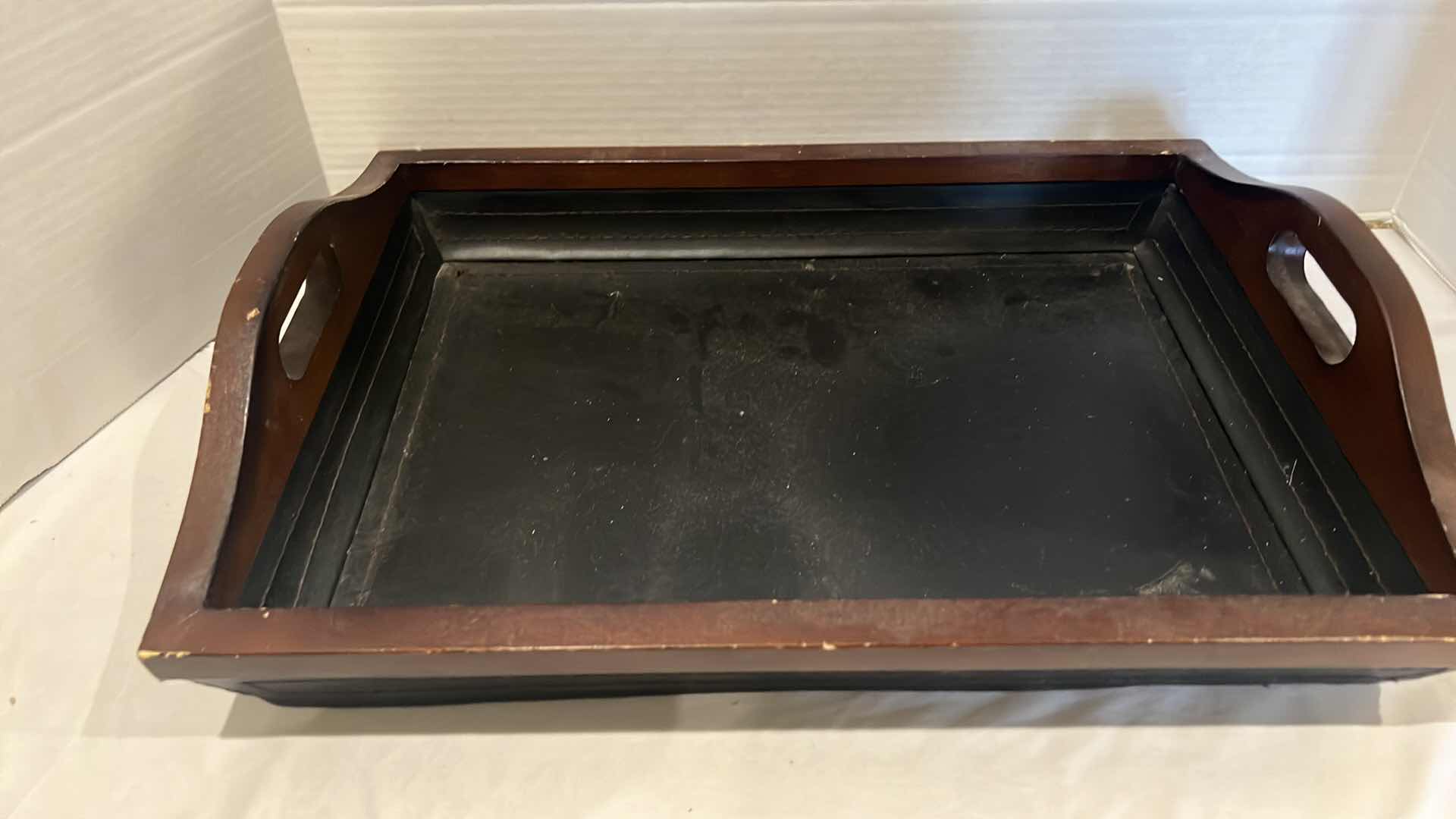 Photo 1 of 3-WOOD SERVING TRAYS