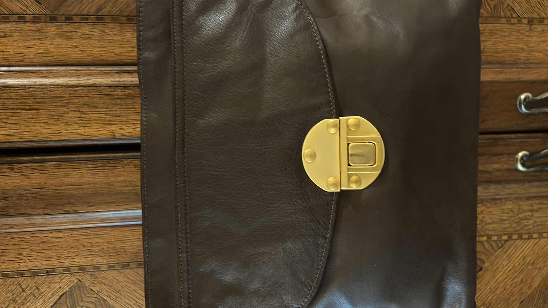 Photo 1 of BROWN LEATHER CROSSBODY SHOULDER BAG
